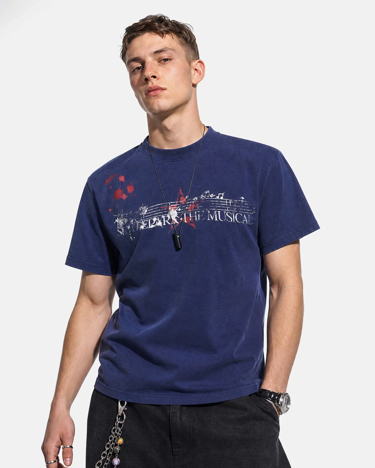 Acid Washed Music Graphic T-Shirt | Inflation Streetwear - Image 7