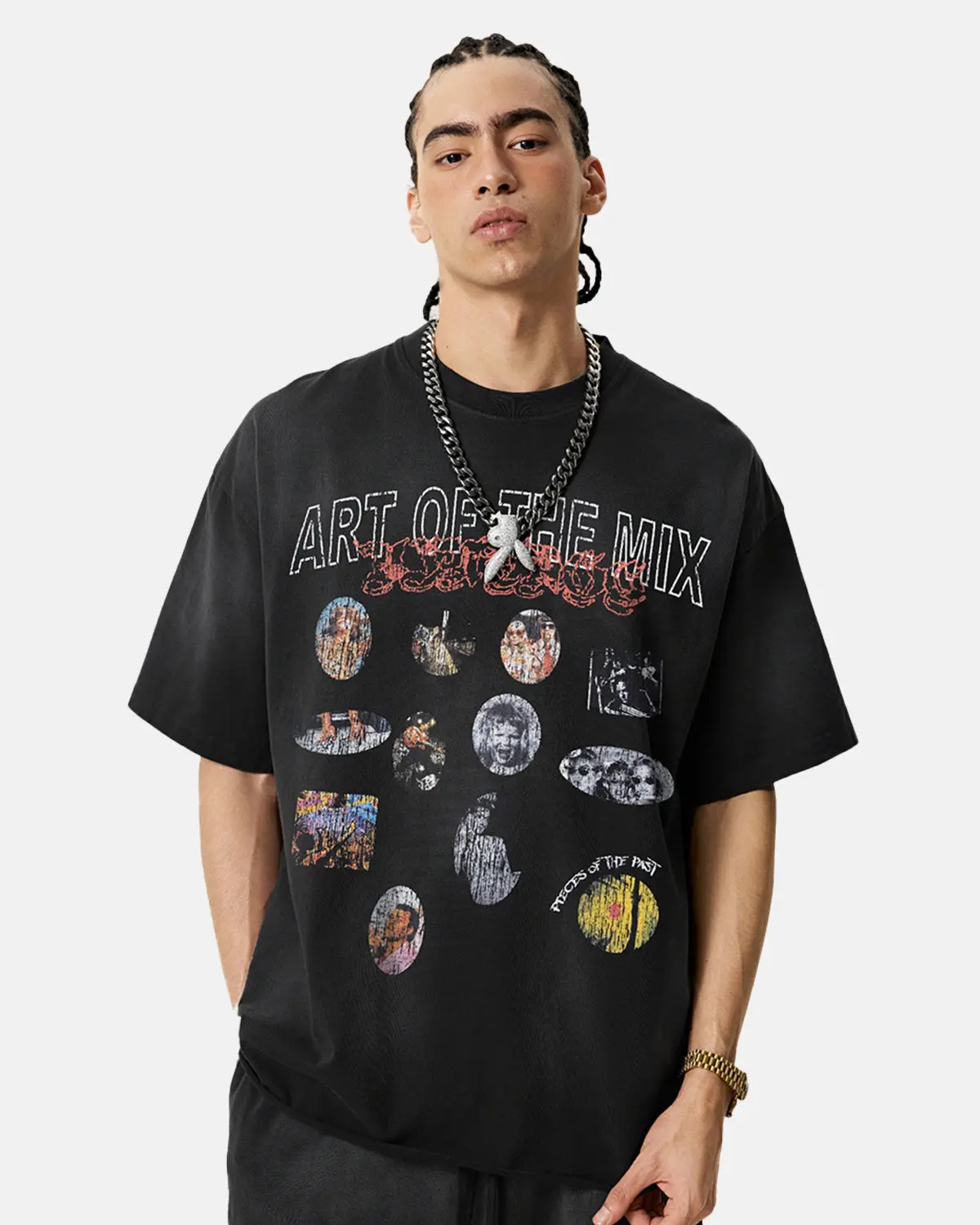 Graphic Print Washed Oversized T-Shirt | Inflation Streetwear - Image 2