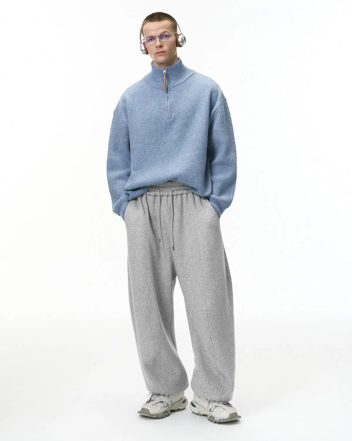 Grey Baggy Jogger Sweatpant | Inflation Streetwear - Image 18