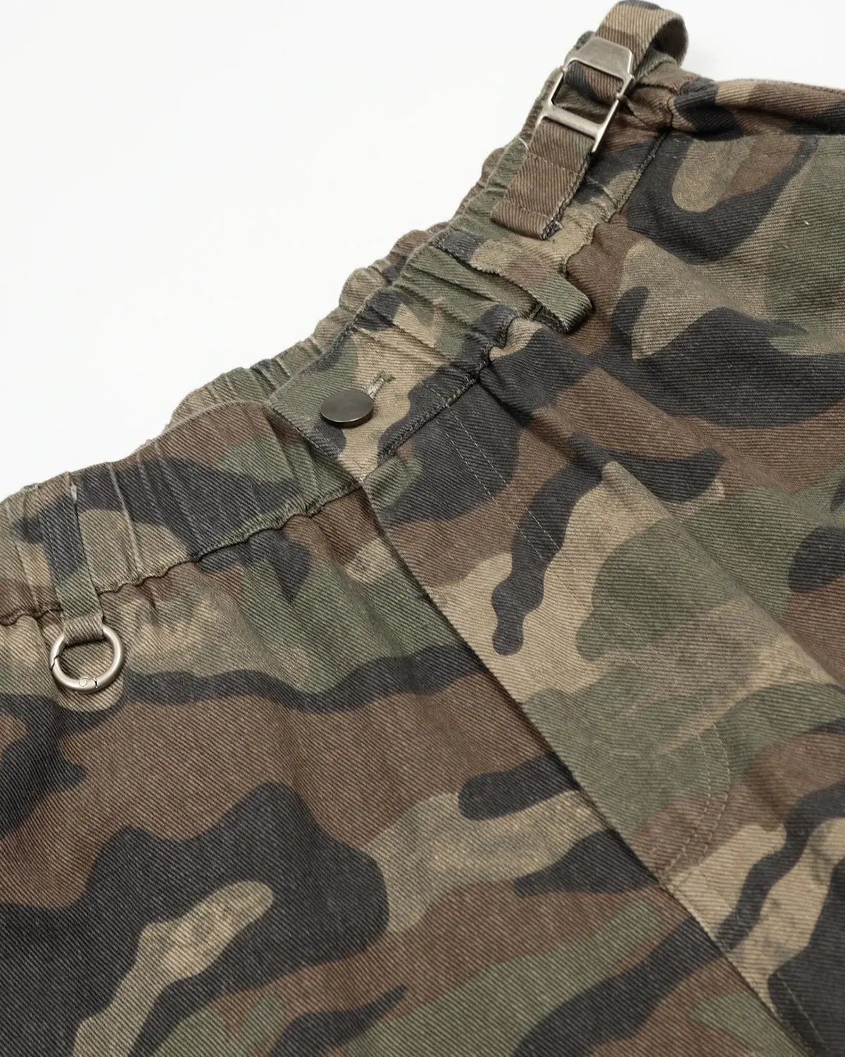 Grey Camo Utility Longline Shorts | Inflation Streetwear - Image 13