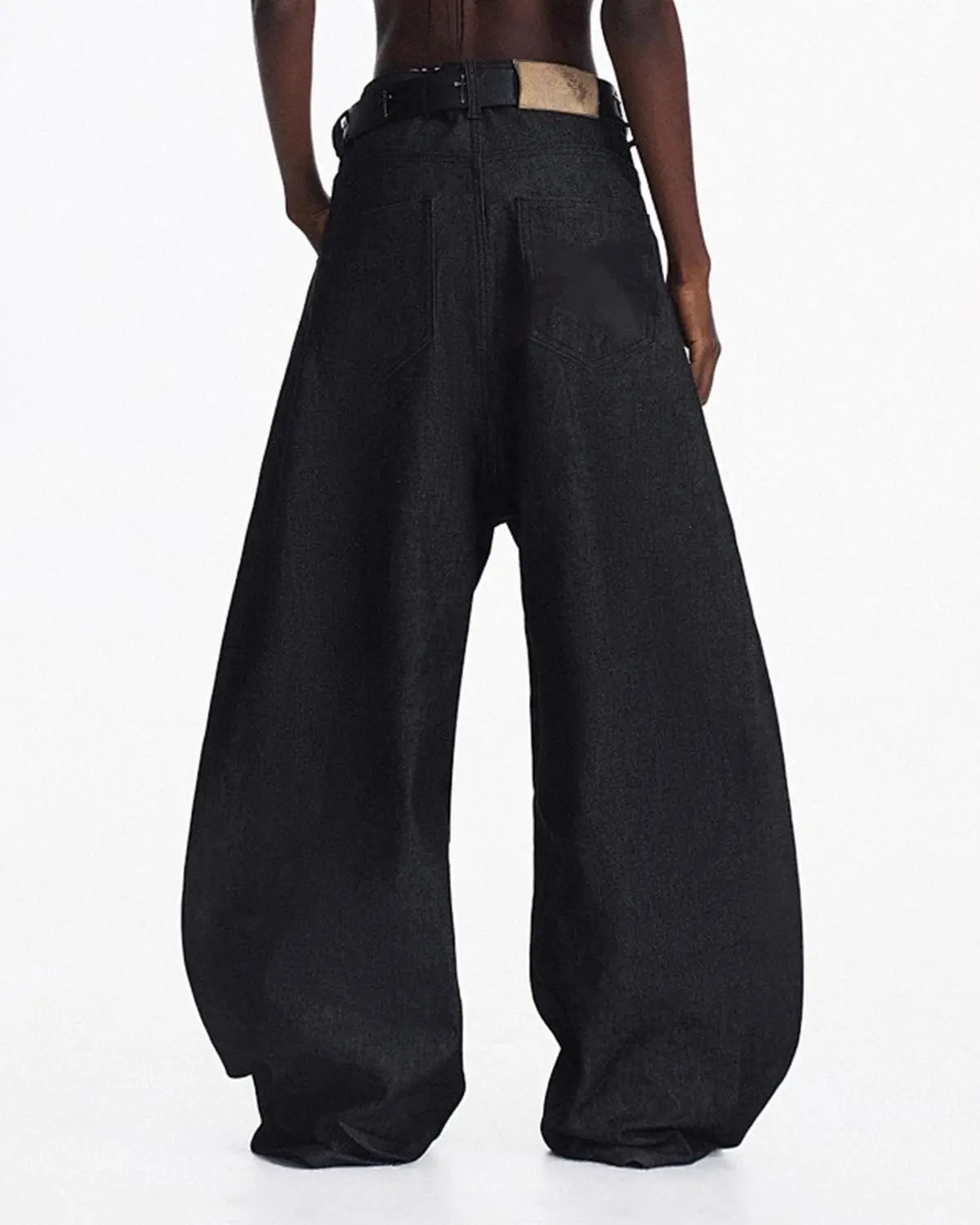 Heavyweight Baggy Raw Wide-Leg Jeans | Inflation Streetwear - Image 4