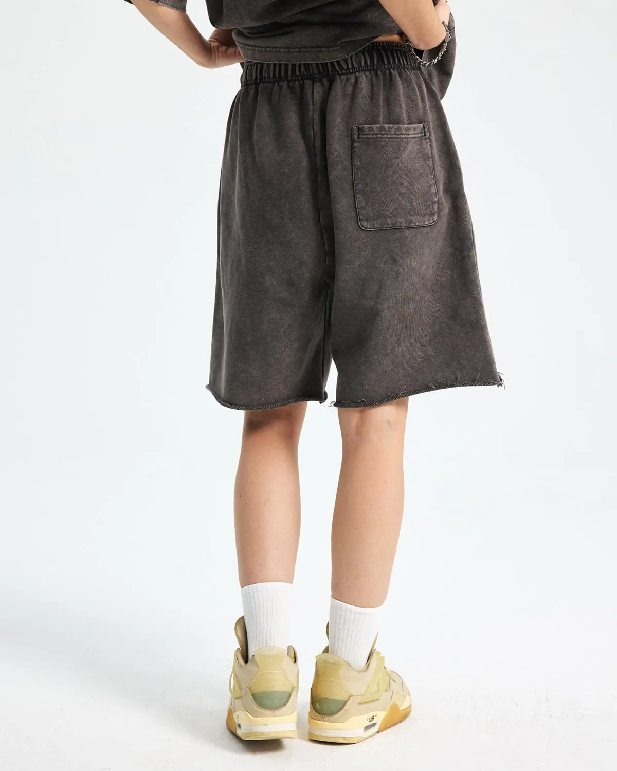 Heavyweight Washed Sweat Shorts | Inflation Streetwear - Image 2