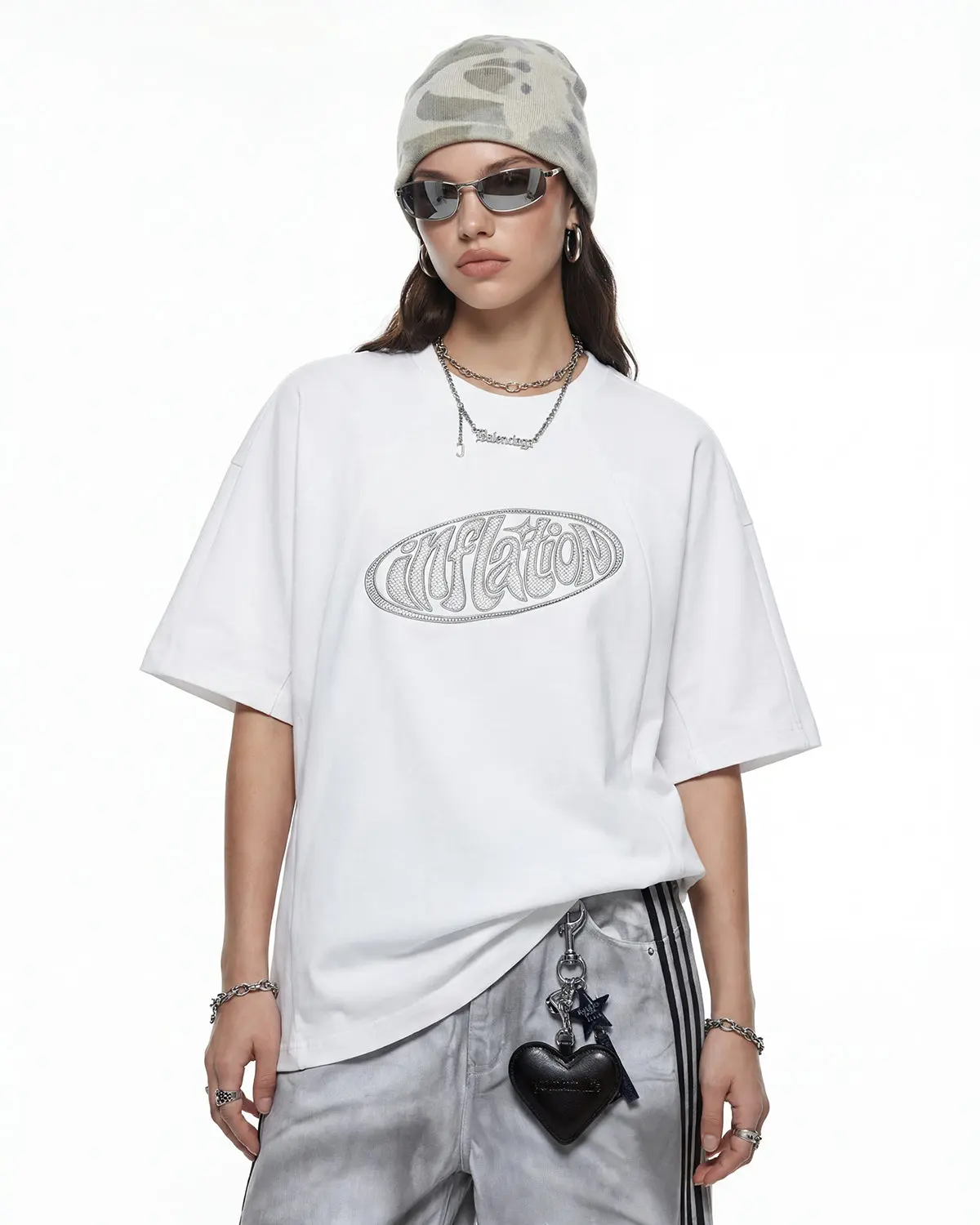 Hollow Embroidered Graphic T-Shirt | Inflation Streetwear - Image 5