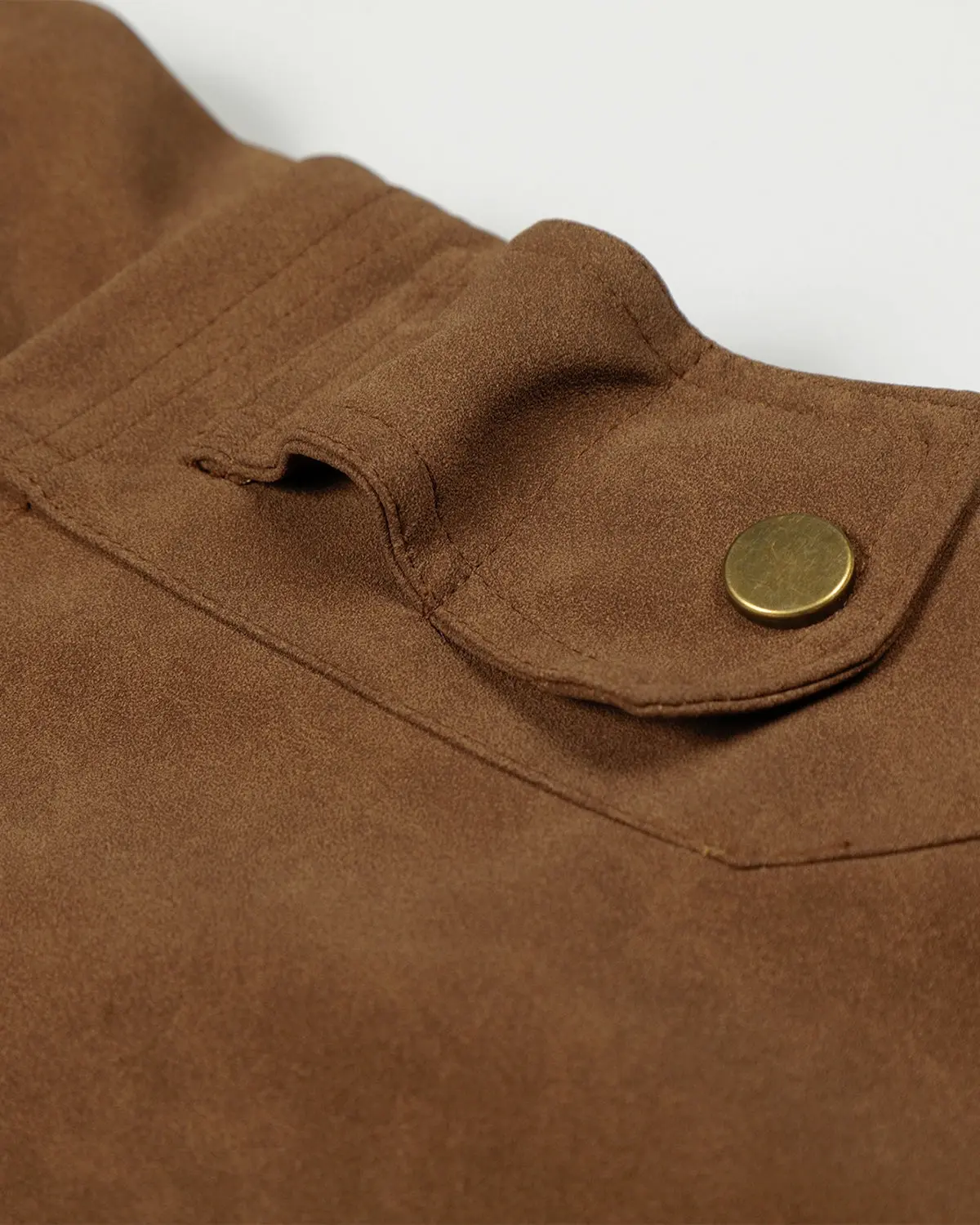 Horse Embroidery Suede Clasp Padded Jacket | Inflation Streetwear - Image 14