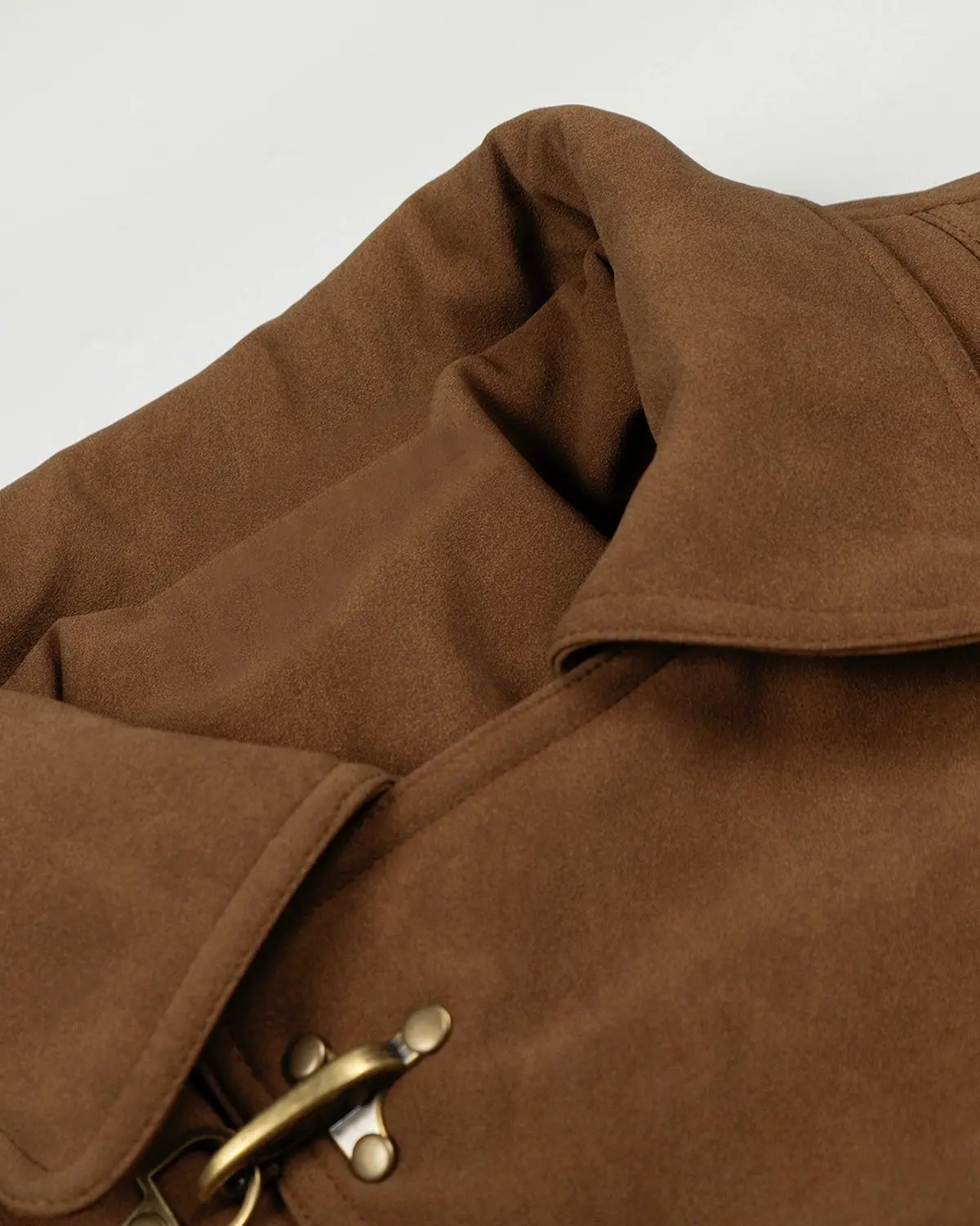 Horse Embroidery Suede Clasp Padded Jacket | Inflation Streetwear - Image 8