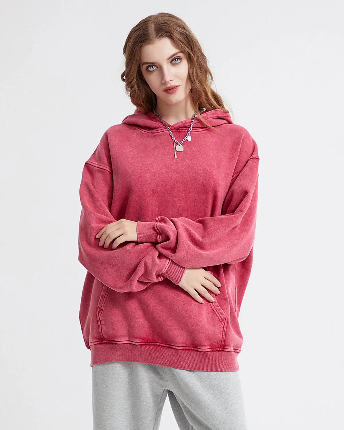 French Terry Washed Distressed Hoodies | Inflation Streetwear - Image 13