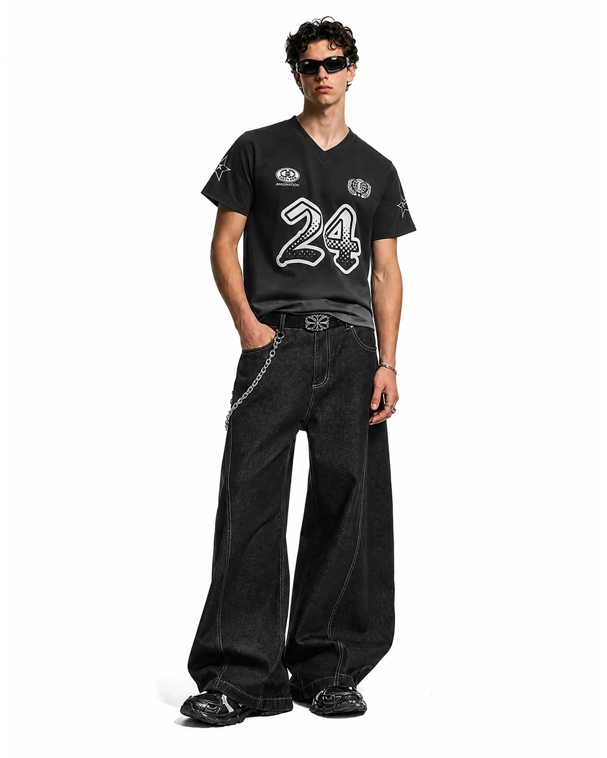 Gradient Number Graphic Jersey Tee | Inflation Streetwear - Image 3