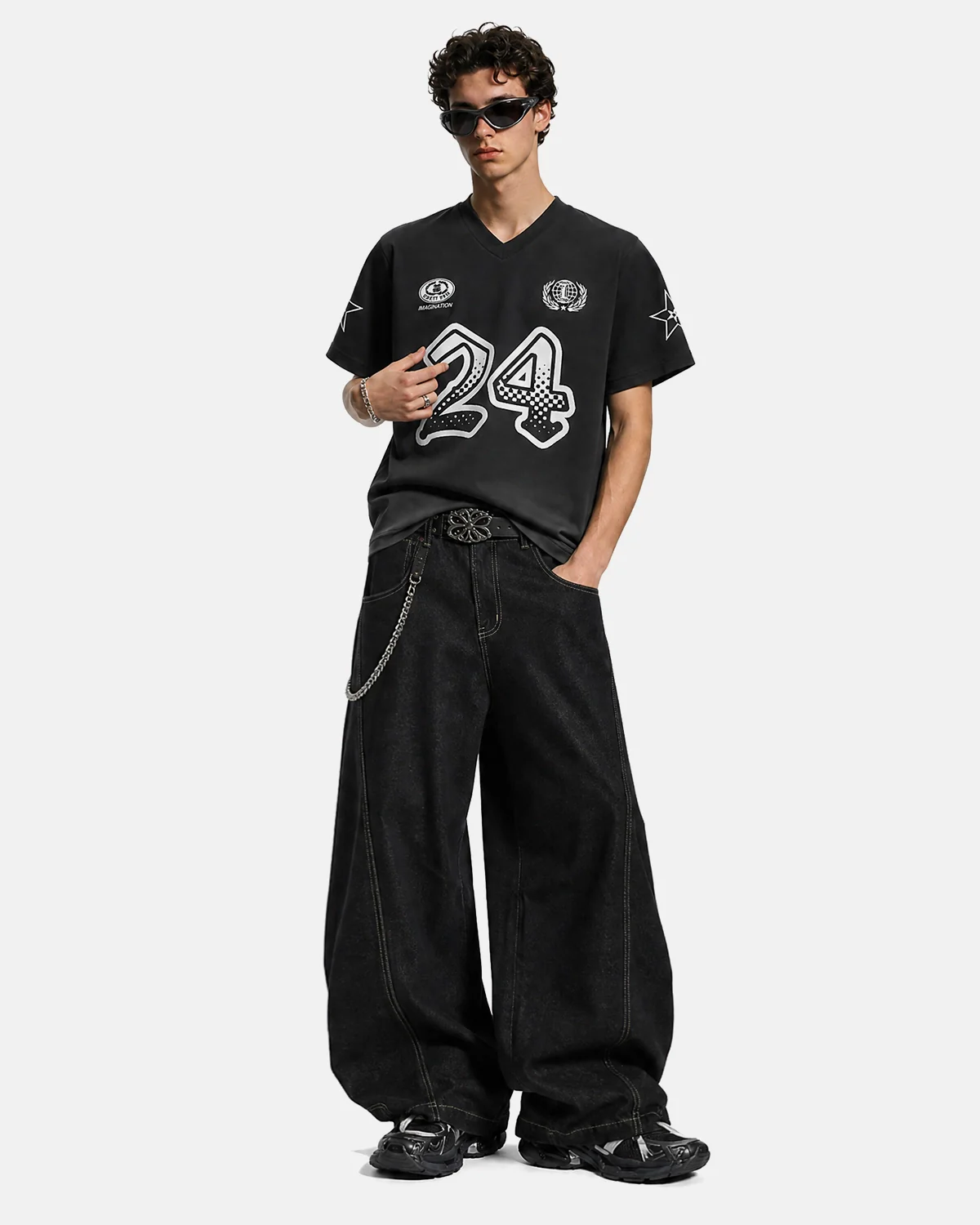 Gradient Number Graphic Jersey Tee | Inflation Streetwear - Image 4