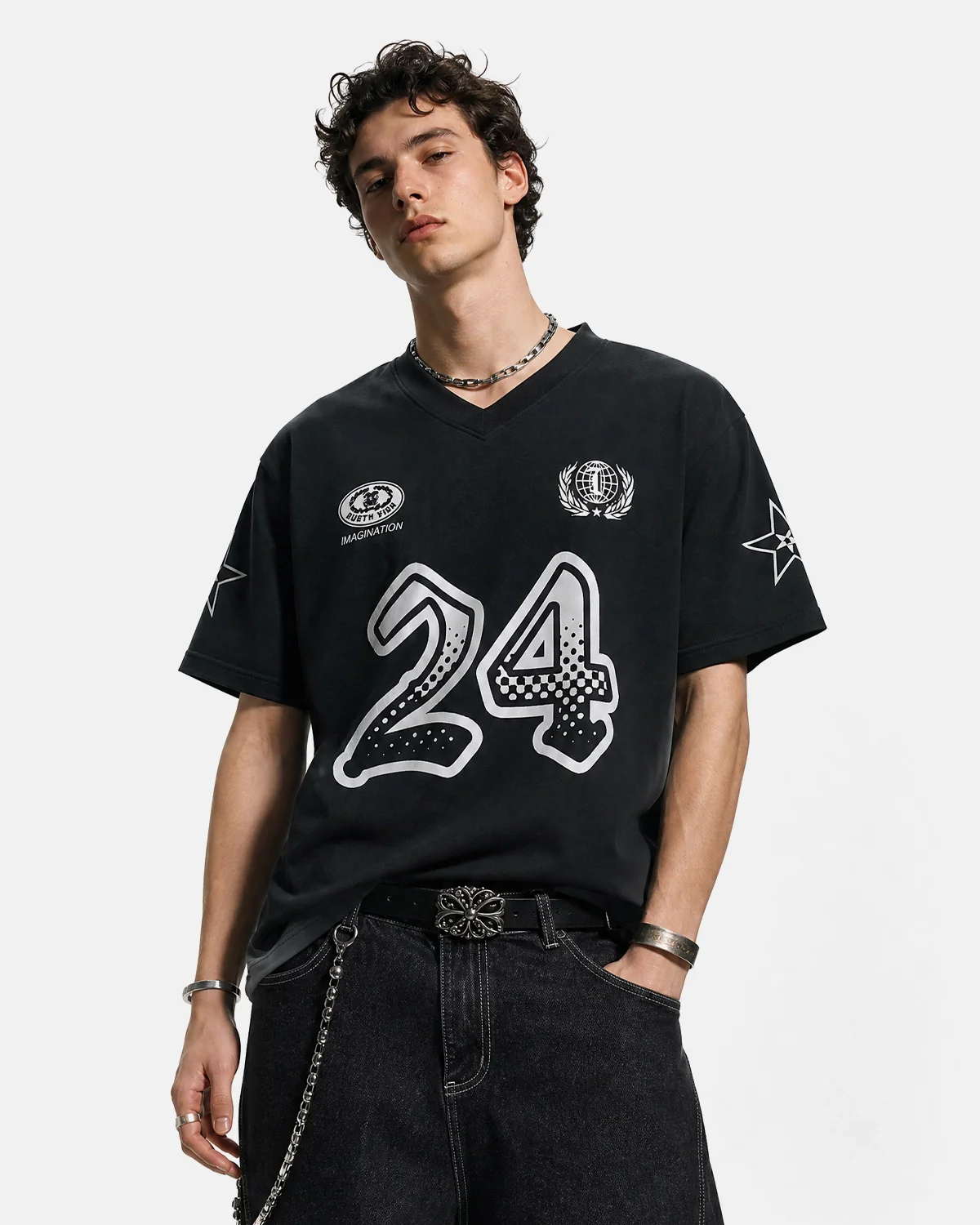 Gradient Number Graphic Jersey Tee | Inflation Streetwear - Image 5