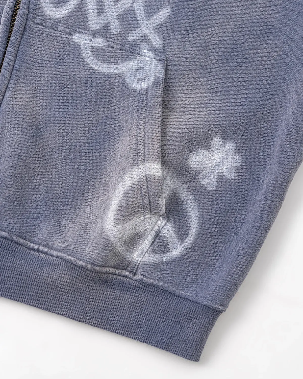 INFLATION Graffiti Washed Zip Up Hoodies - Image 13