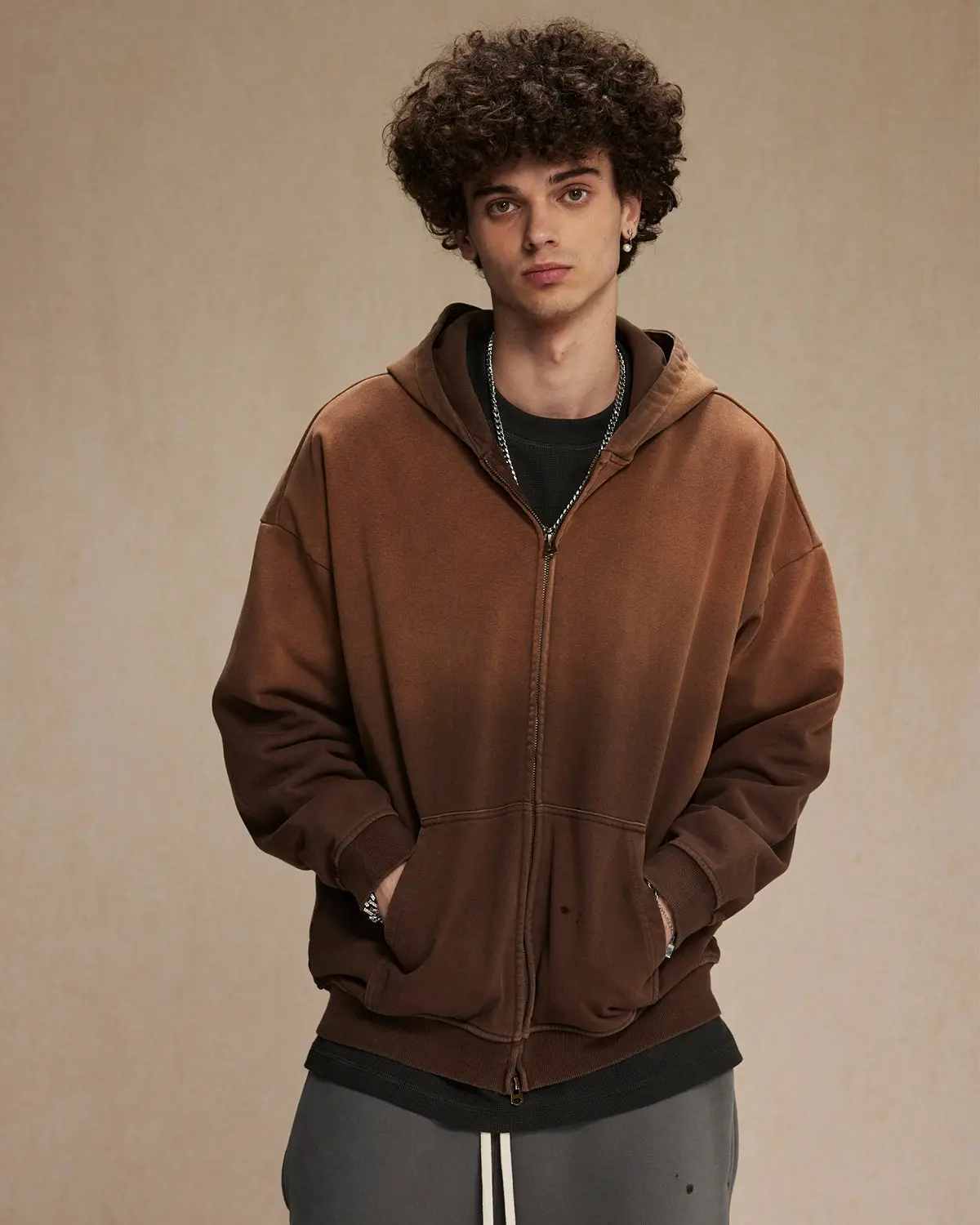 INFLATION Monkey Wash French Terry Zip Up Hoodies - Image 14