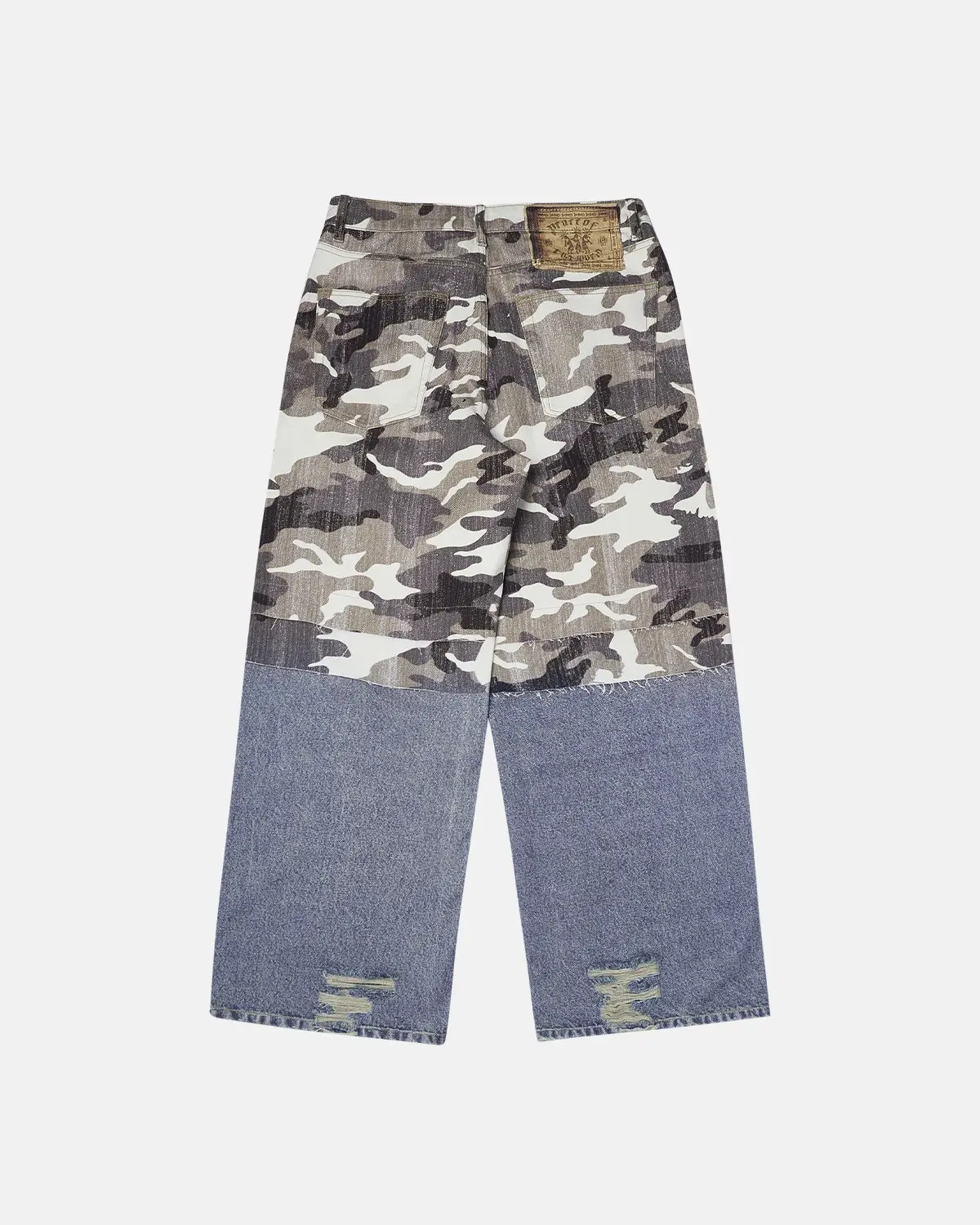 Patchwork Effect Print Baggy Jeans | Inflation Streetwear - Image 2