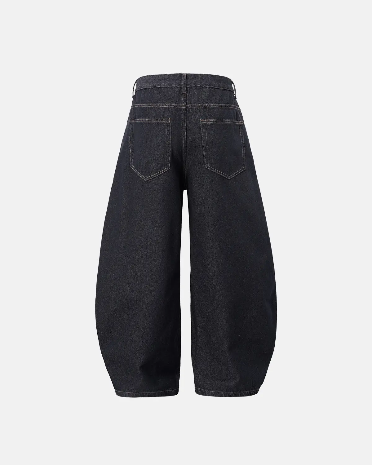 INFLATION Raw Color Barrel Baggy Jeans - Image 8