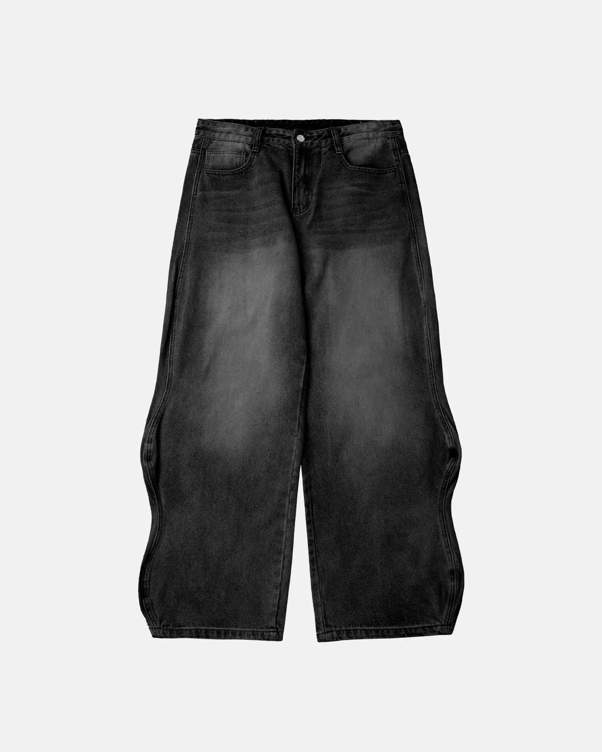 INFLATION Wave Washed Baggy Jeans - Image 14