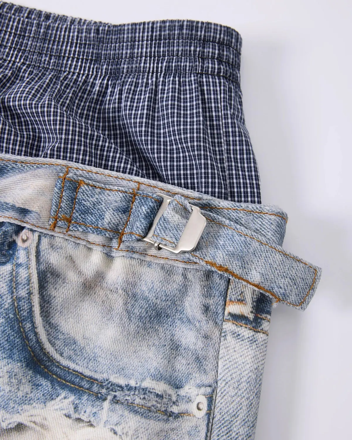 Layered Digital Print Baggy Jeans | Inflation Streetwear - Image 9