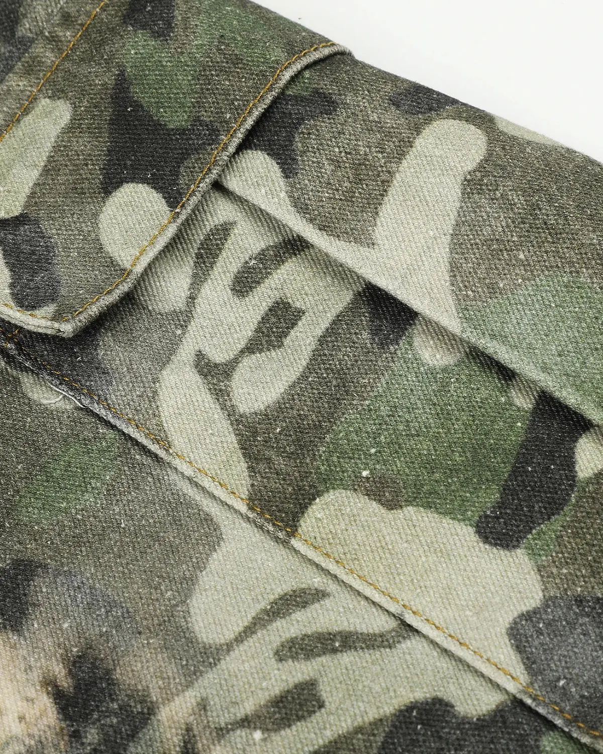 Leopard Camo Cargo Longline Shorts | Inflation Streetwear - Image 7