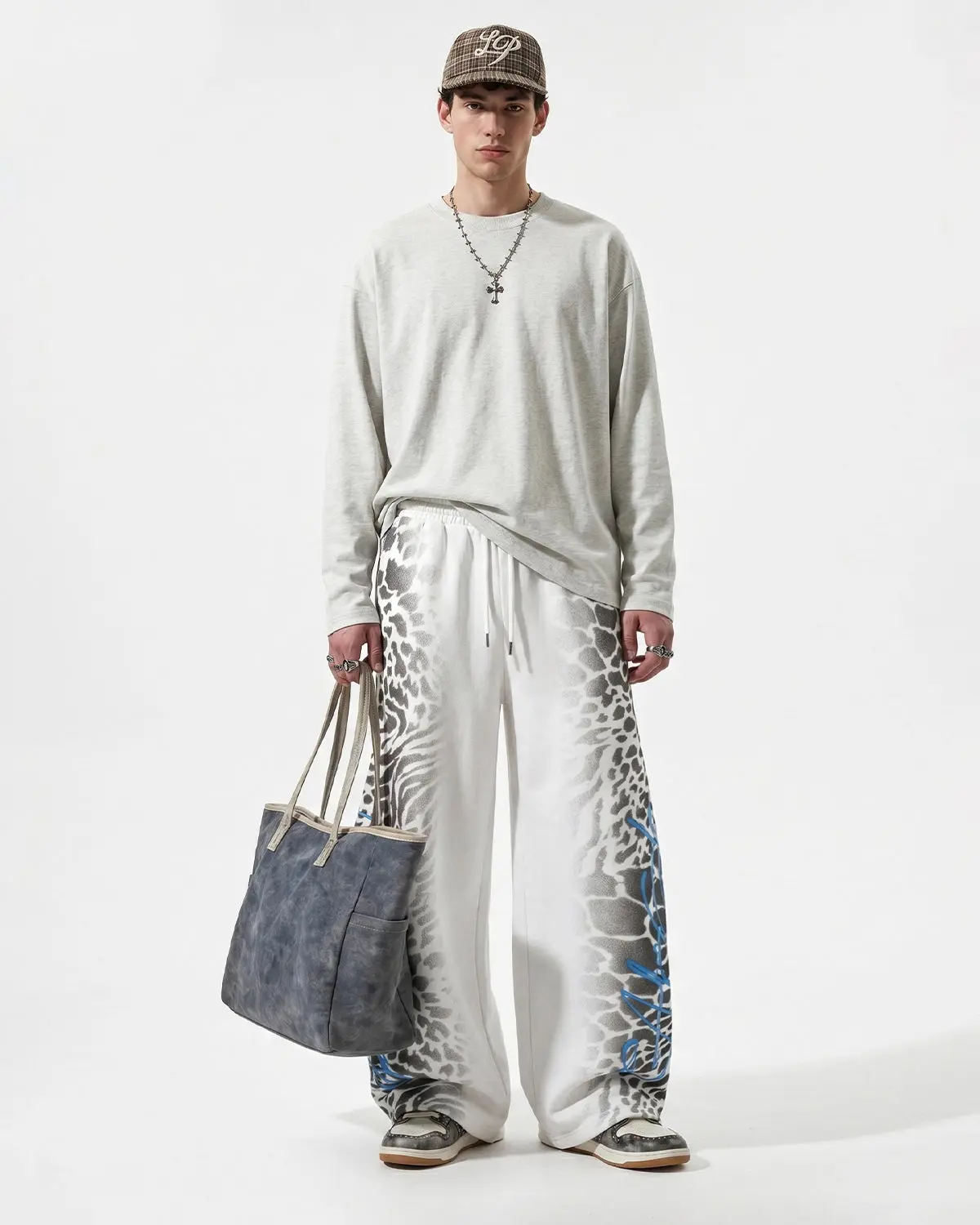 Leopard Graphic Barrel Sweatpants | Inflation Streetwear - Image 4