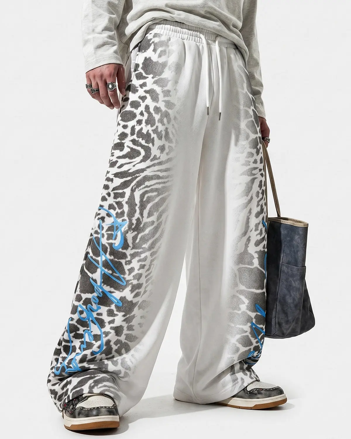 Leopard Graphic Barrel Sweatpants | Inflation Streetwear - Image 5