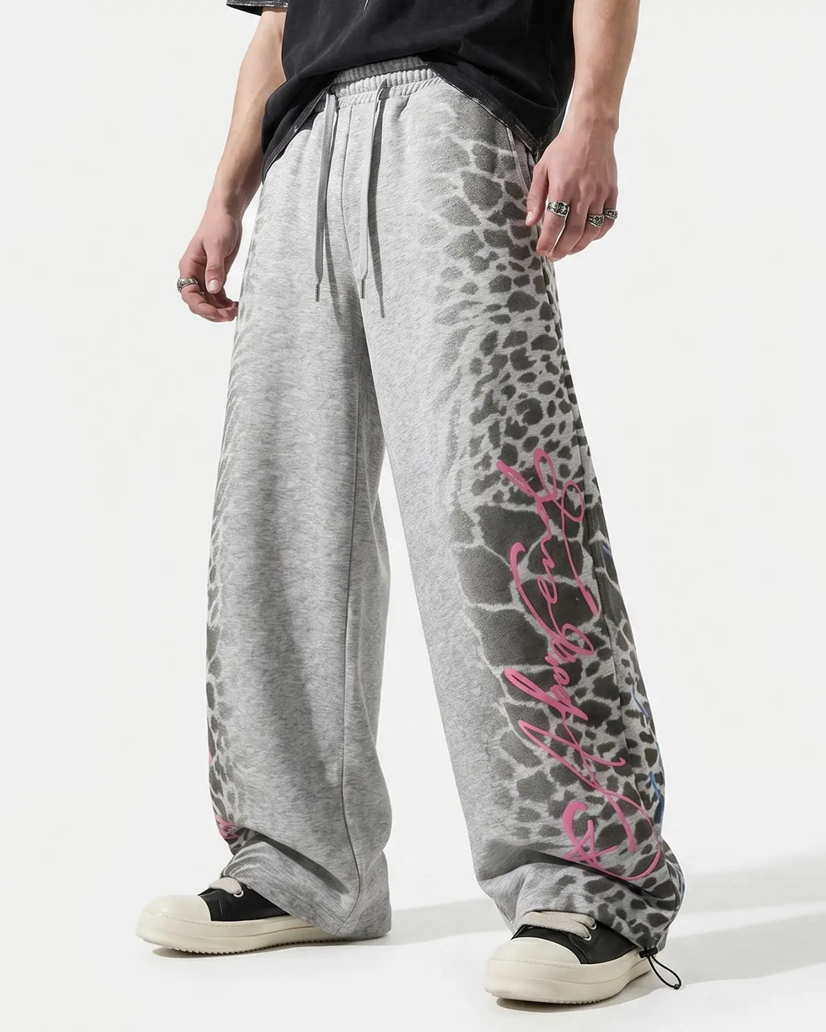 Leopard Graphic Barrel Sweatpants | Inflation Streetwear - Image 8