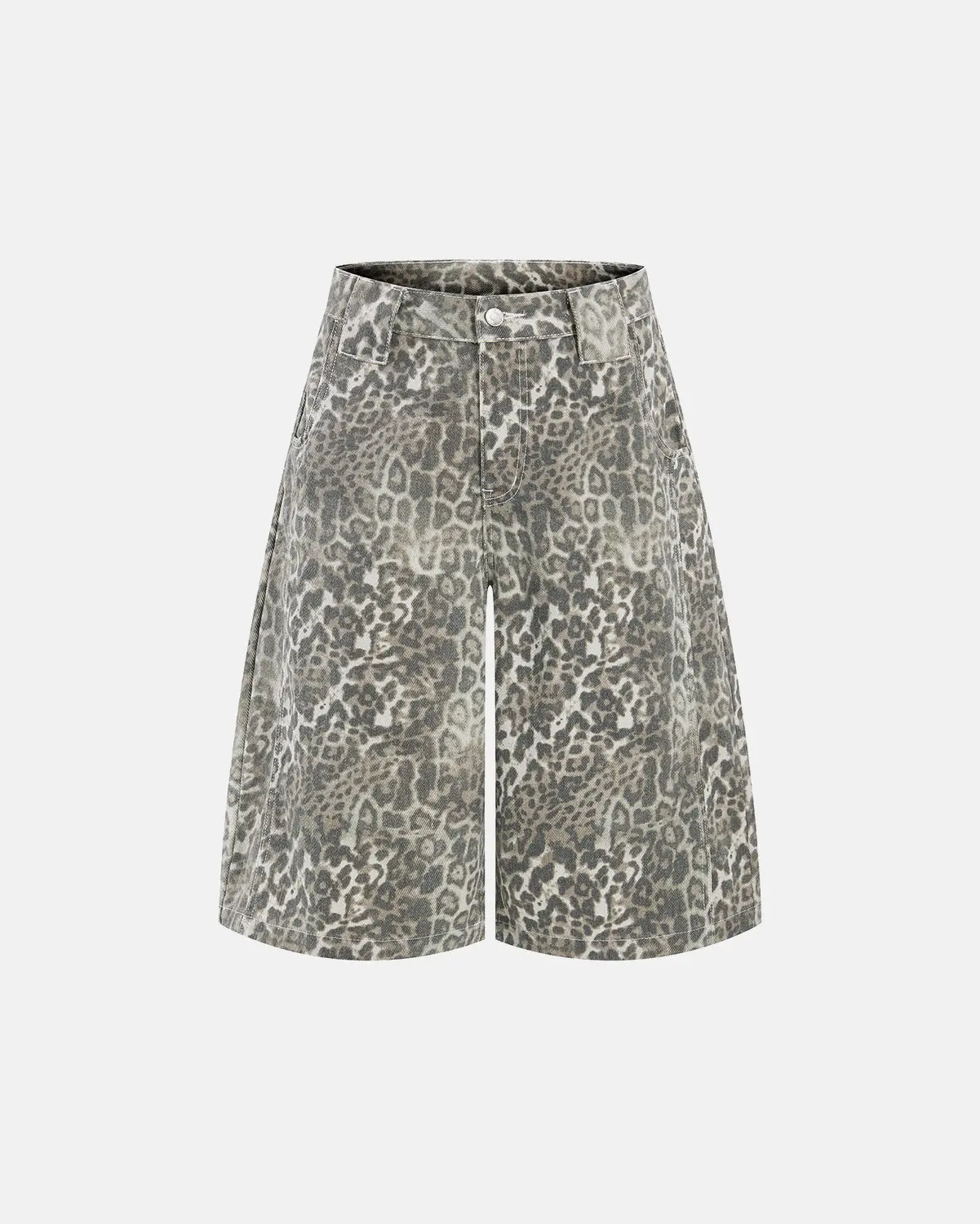 Leopard Print Baggy Shorts | Inflation Streetwear