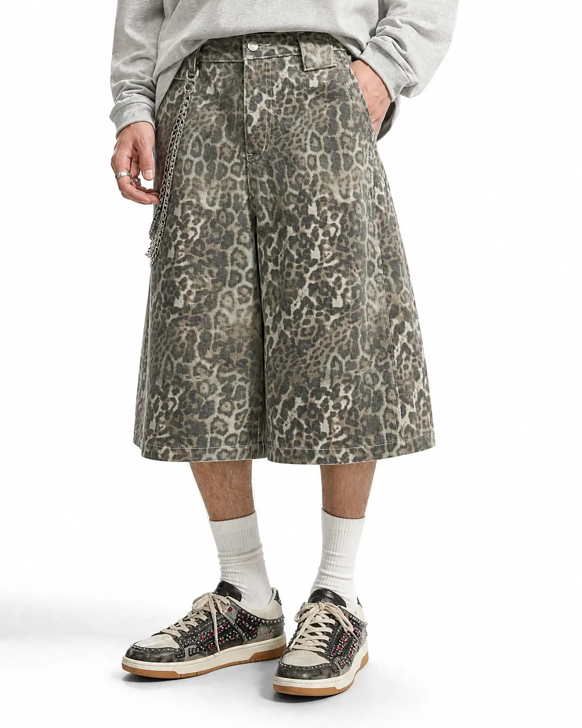 Leopard Print Baggy Shorts | Inflation Streetwear - Image 6