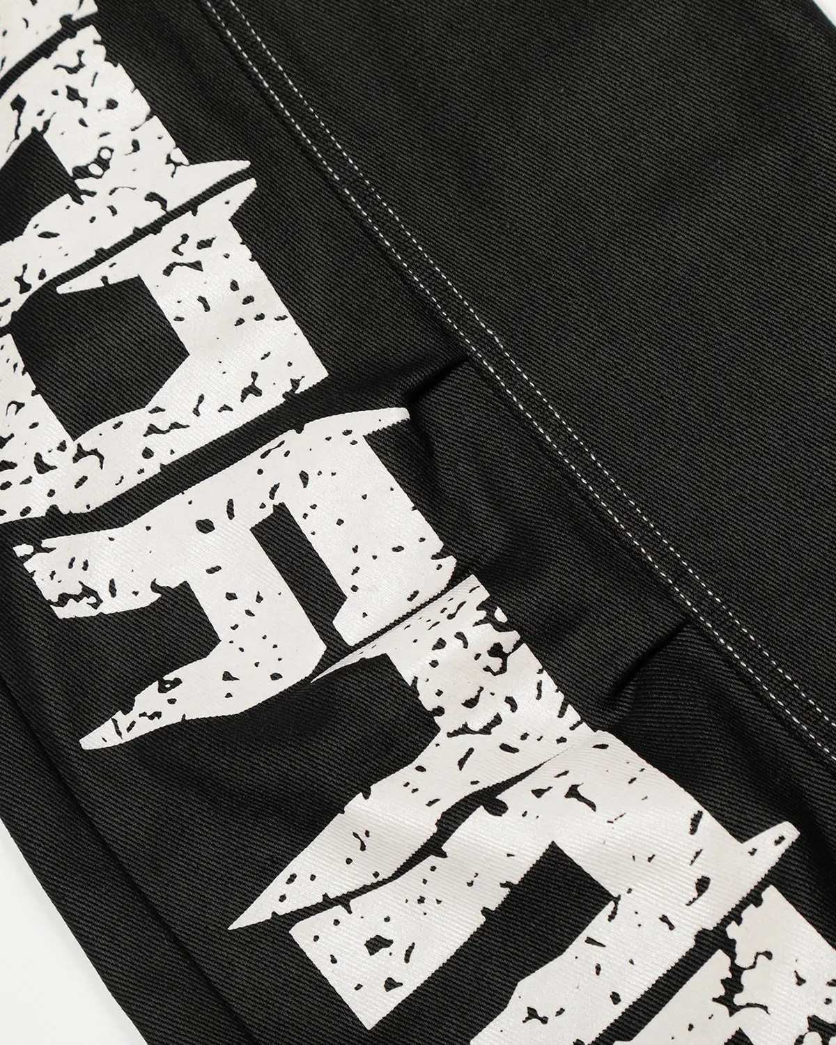 Letter Graphic Cargo Barrel Jeans | INFLATION Streetwear - Image 8