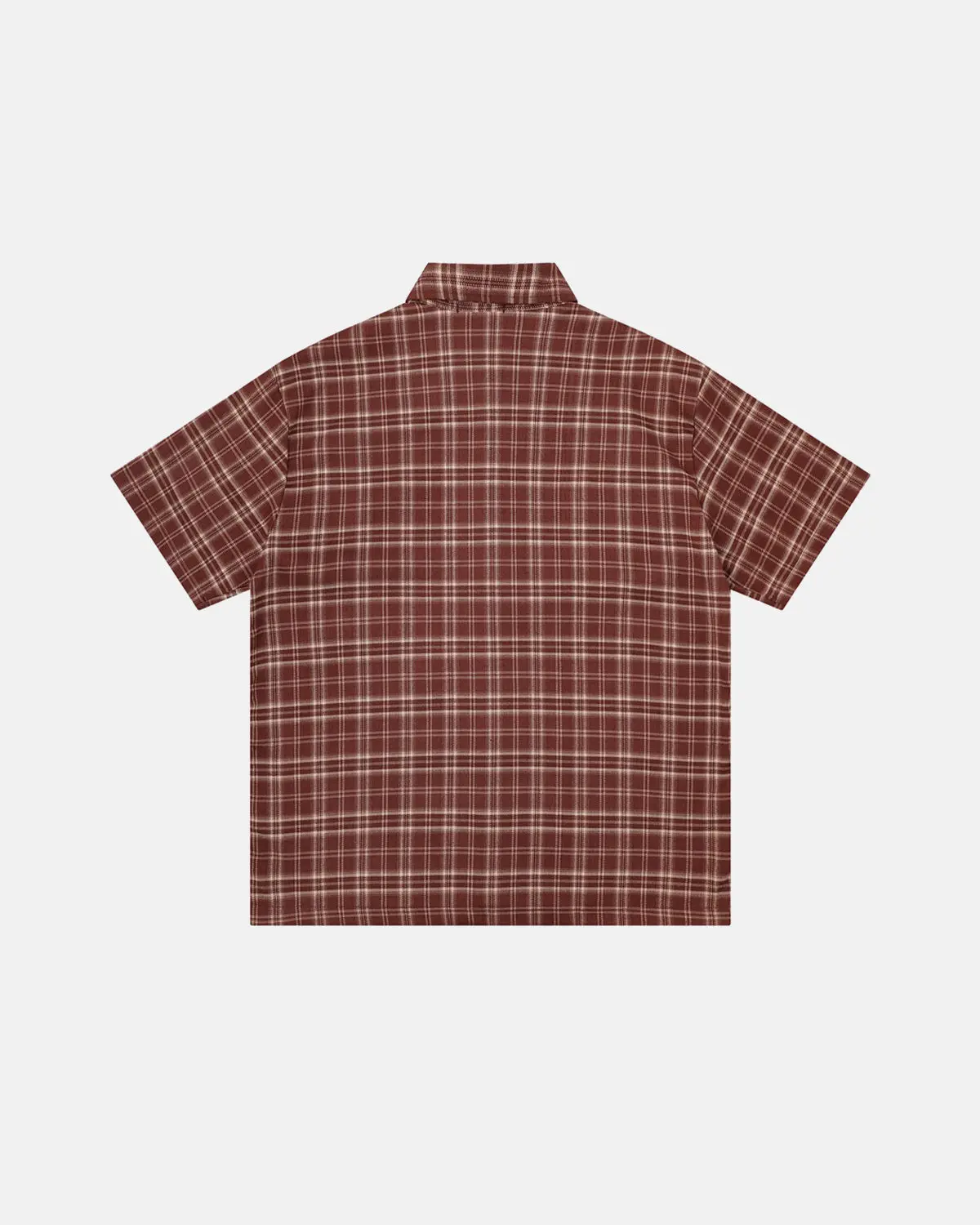 Lettering Embroidery Plaid Shirts | Inflation Streetwear - Image 2