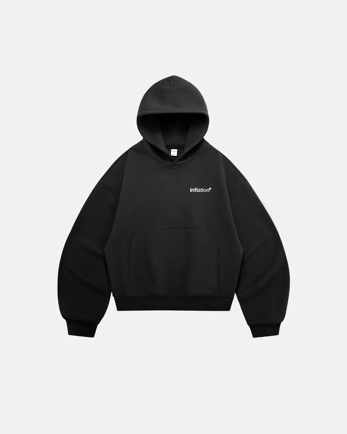 Logo Cropped Fleece Hoodies | Inflation Streetwear - Image 5