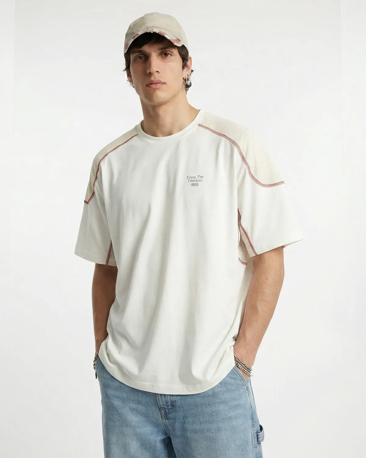 AirFlow Contrast Panel Breathable Tee | Inflation Streetwear