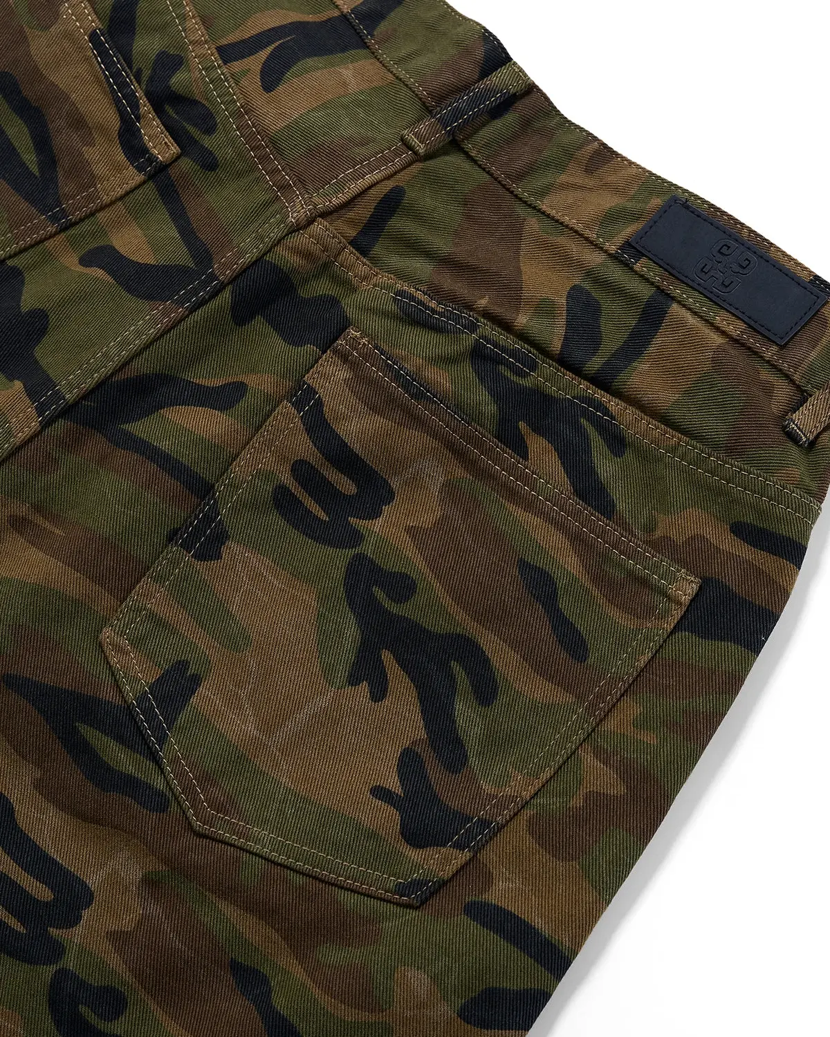 Metal Clasp Camo Shorts | Inflation Streetwear - Image 8