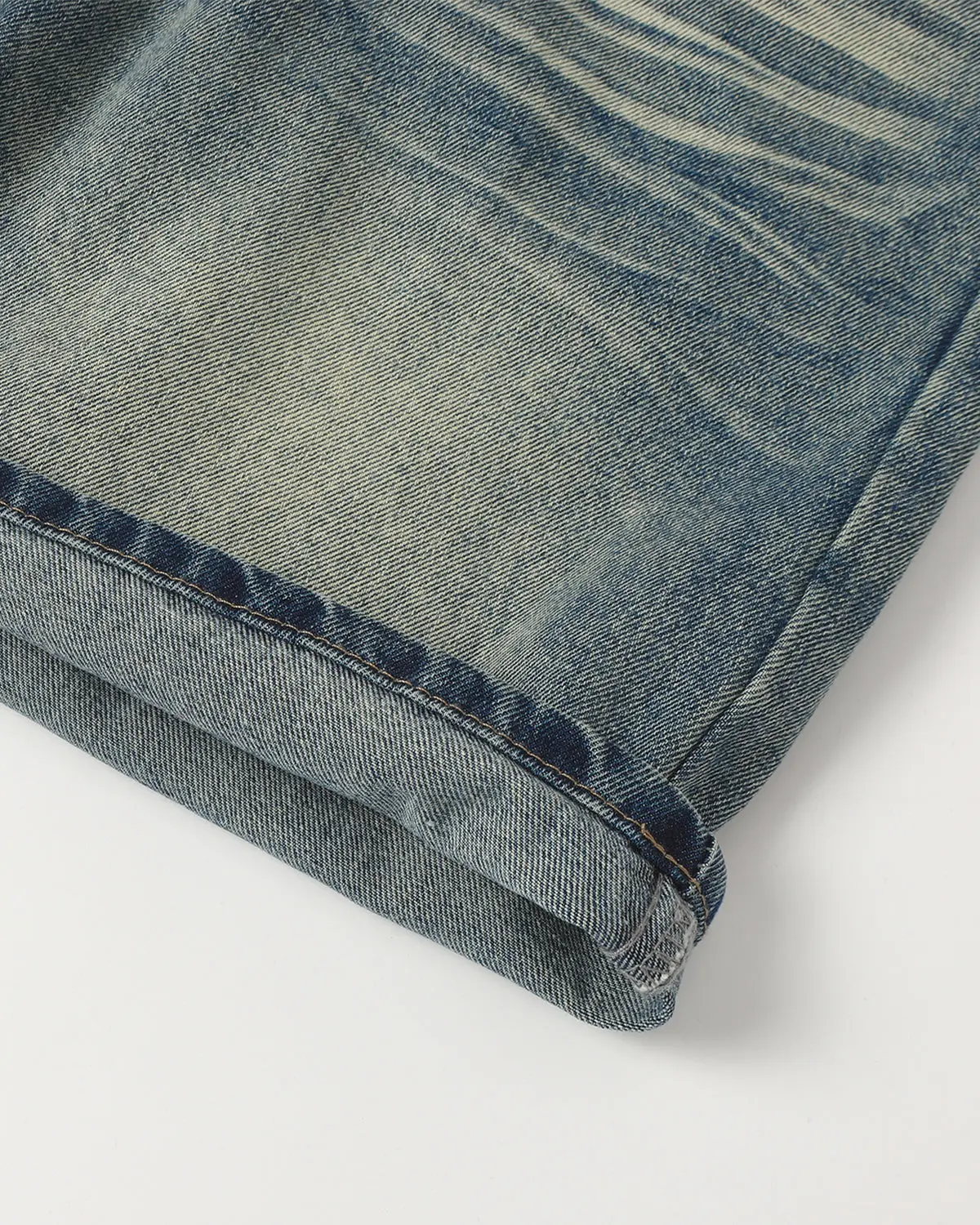 Mid-Length Washed Denim Shorts | Inflation Streetwear - Image 10