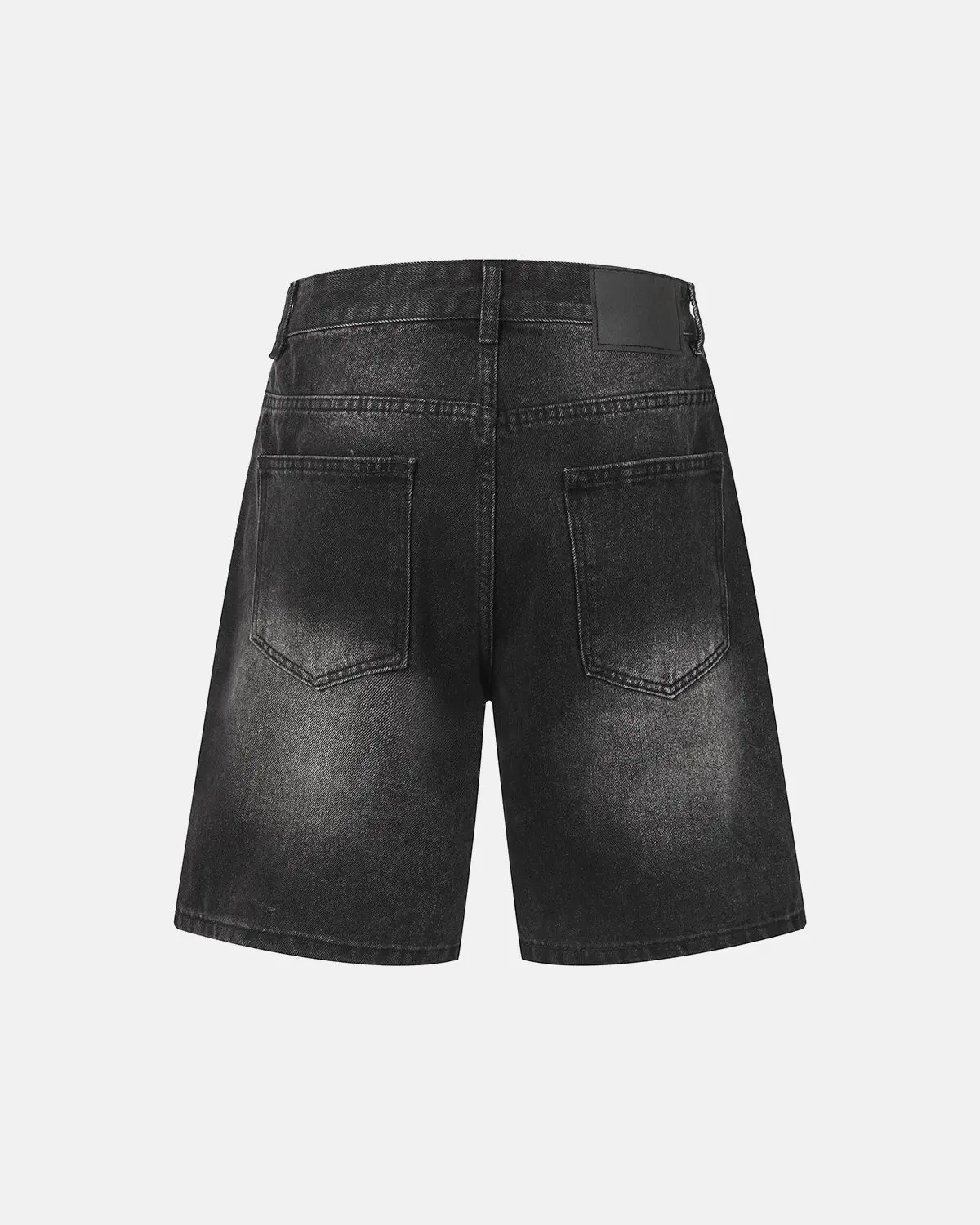 Mid-Length Washed Denim Shorts | Inflation Streetwear - Image 6