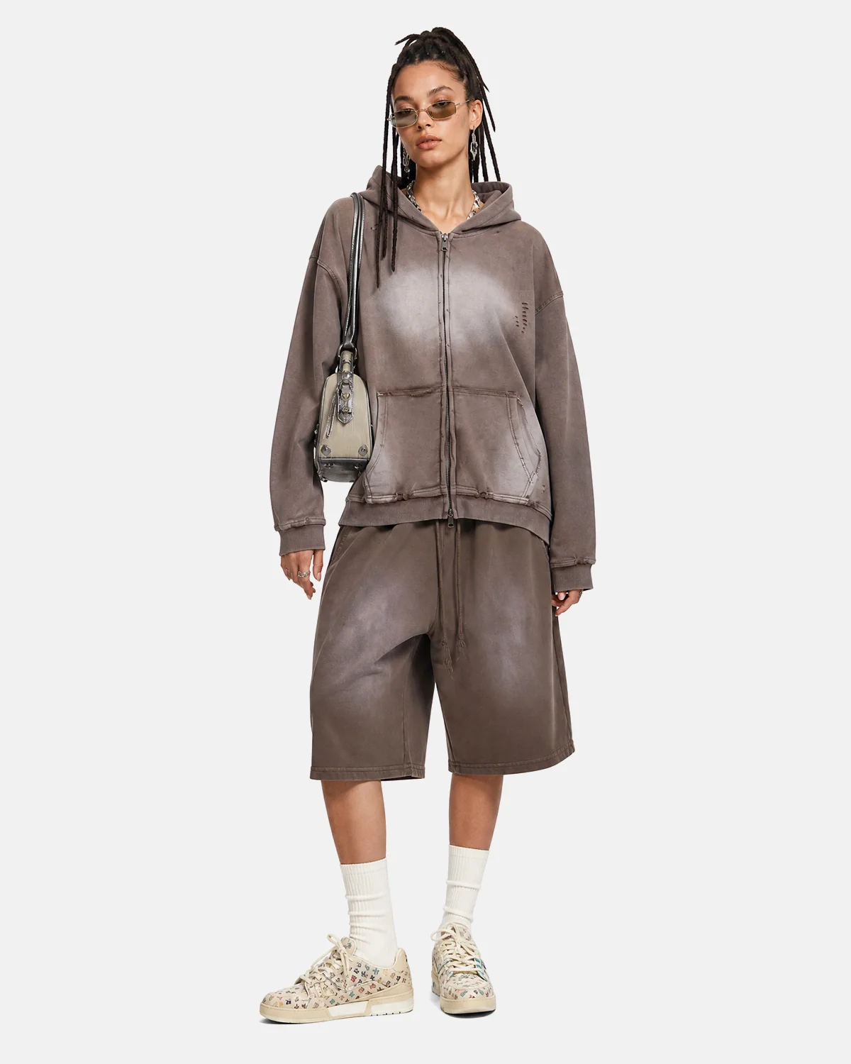 Monkey Wash Ripped Zip Up Hoodies | Inflation Streetwear - Image 3