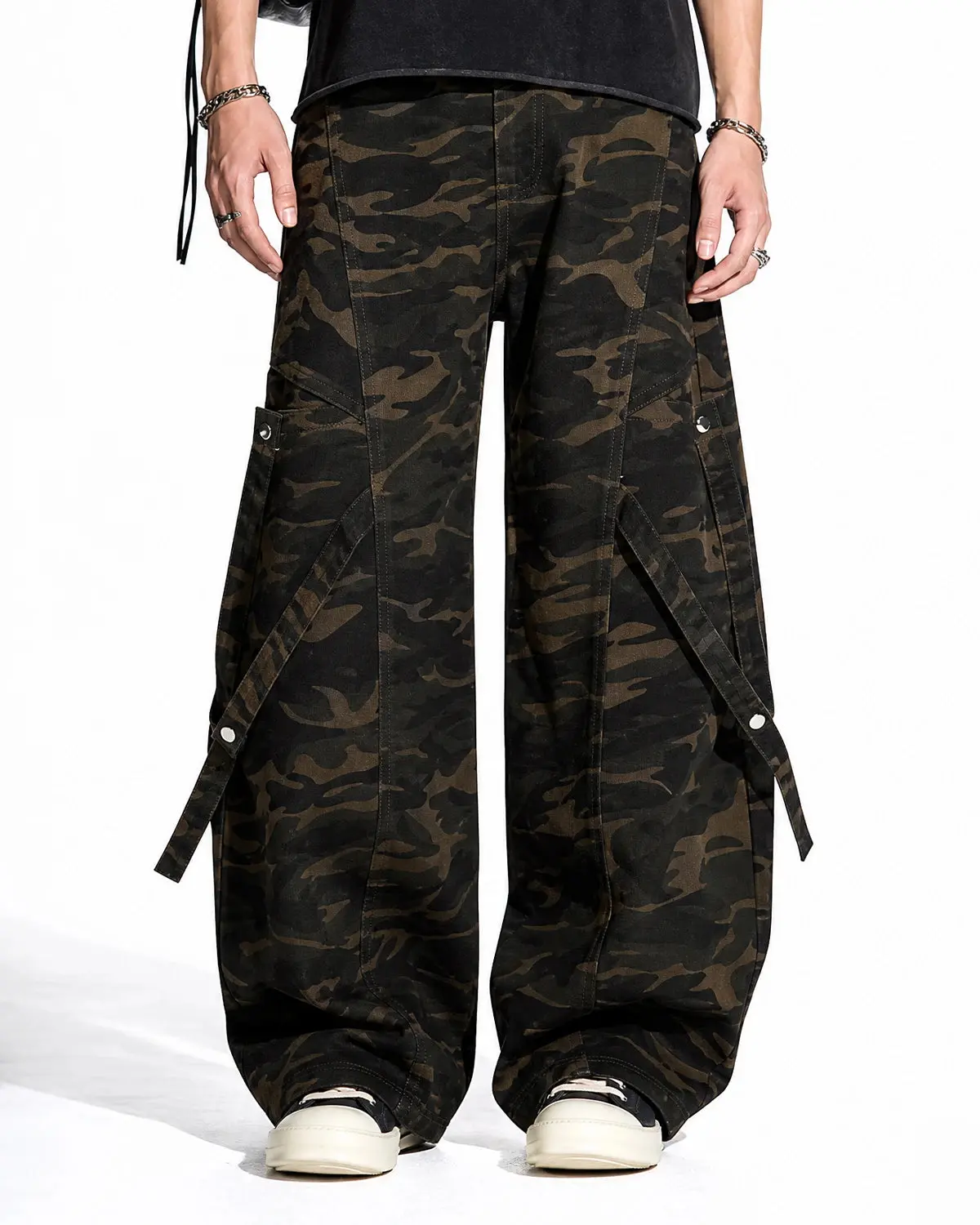 Multi-Pockets Barrel Camouflage Cargo Pants | Inflation Streetwear - Image 7
