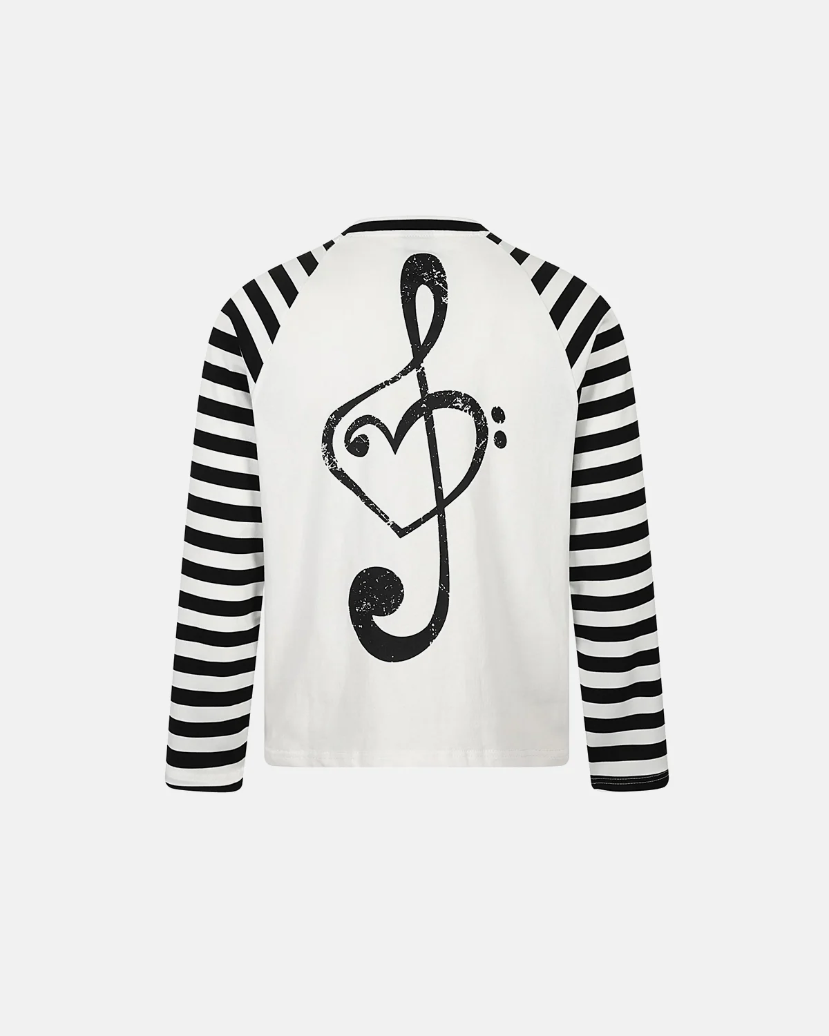 Music Graphic Striped Long Sleeve T-Shirt | Inflation Streetwear - Image 10
