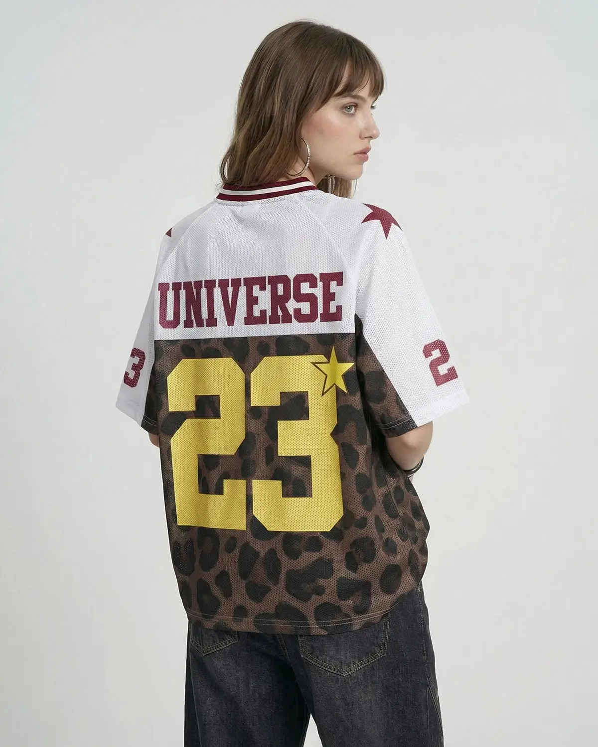 Number 23 Leopard Mesh Jersey | Inflation Streetwear - Image 7