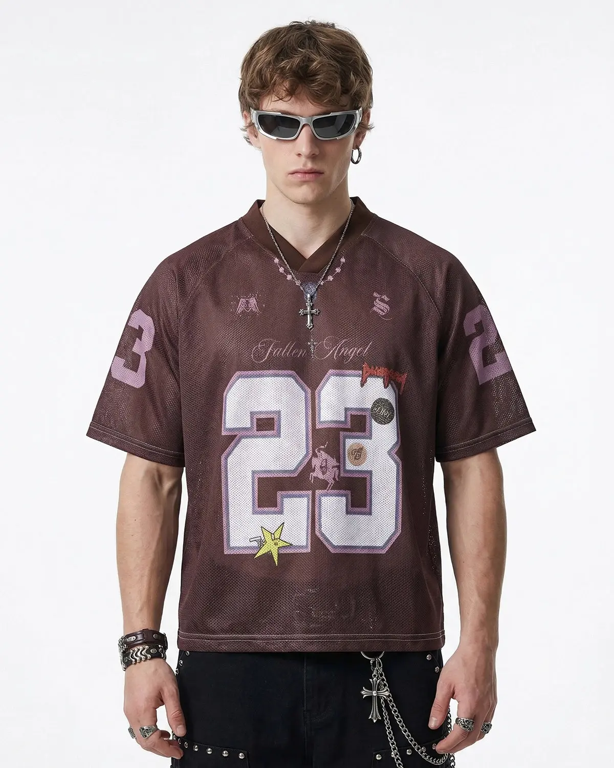 Number 23 Pink Mesh Jersey | Inflation Streetwear - Image 3