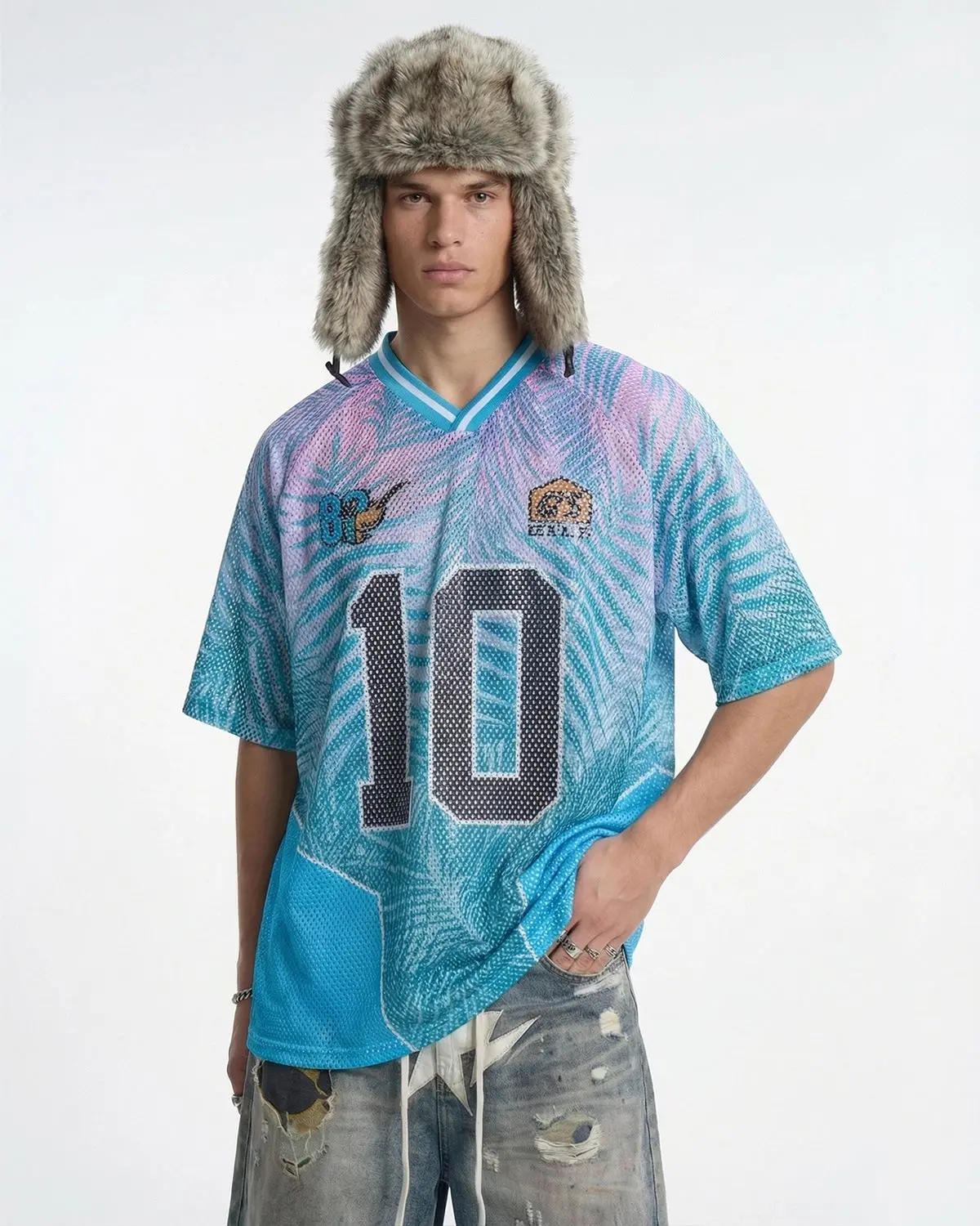 Oversized Mesh Football Jersey | Inflation Streetwear - Image 3