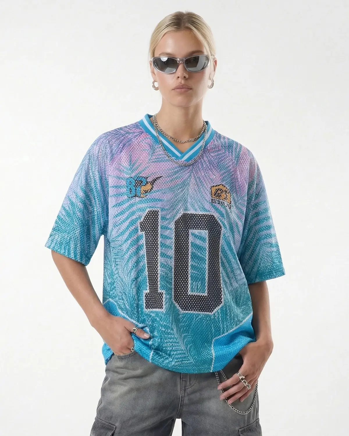 Oversized Mesh Football Jersey | Inflation Streetwear - Image 4