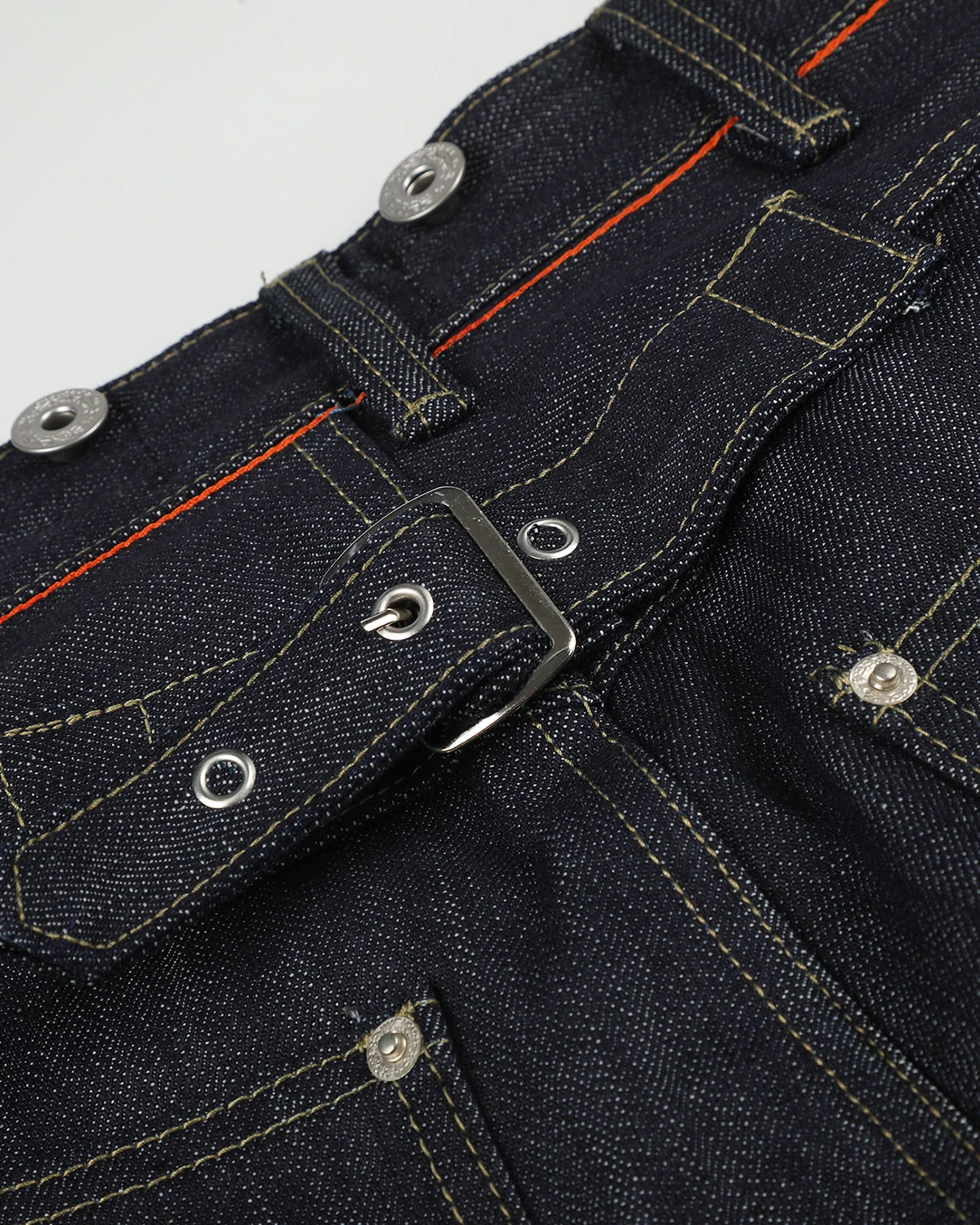 Paris Buckle Raw Baggy Jeans | Inflation Streetwear - Image 7