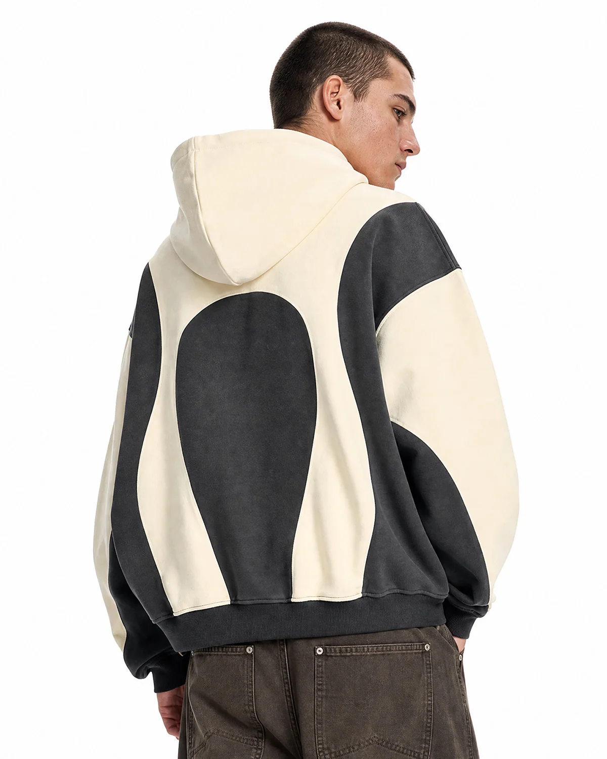 Patchwork Puff Print Hoodies | Inflation Streetwear - Image 4