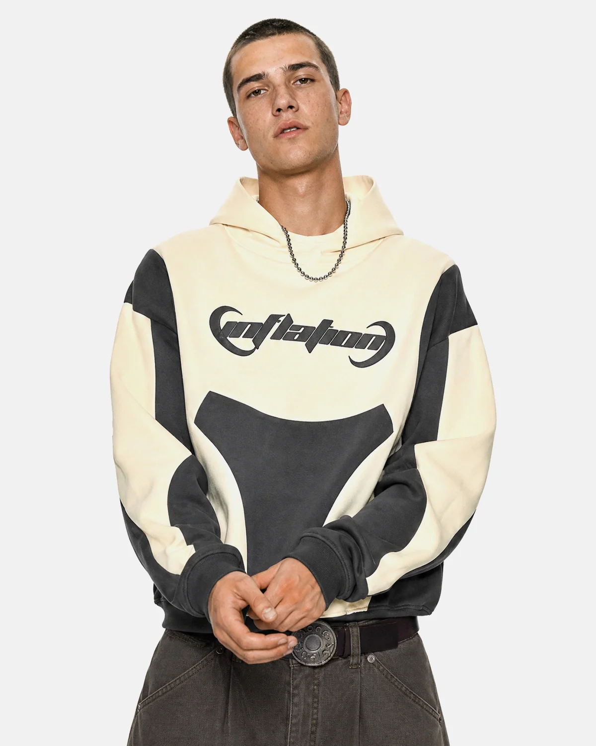 Patchwork Puff Print Hoodies | Inflation Streetwear - Image 7