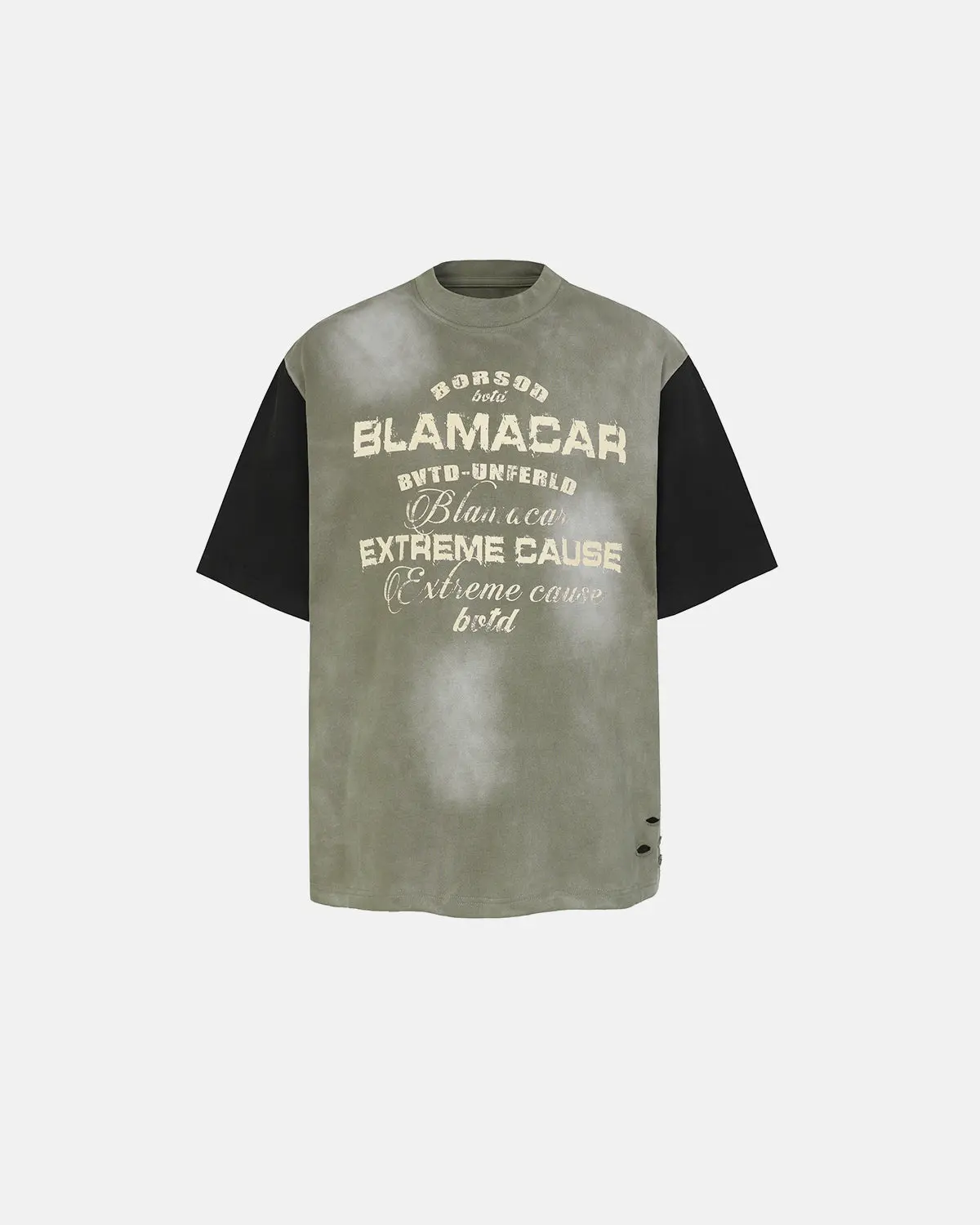 Patchwork Washed Graphic T-Shirt | Inflation Streetwear - Image 2