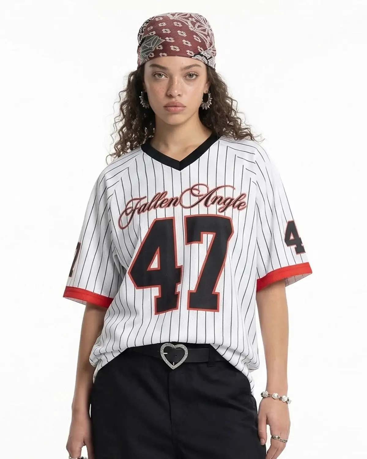 Pinstripe Number Mesh Jersey | Inflation Streetwear - Image 2