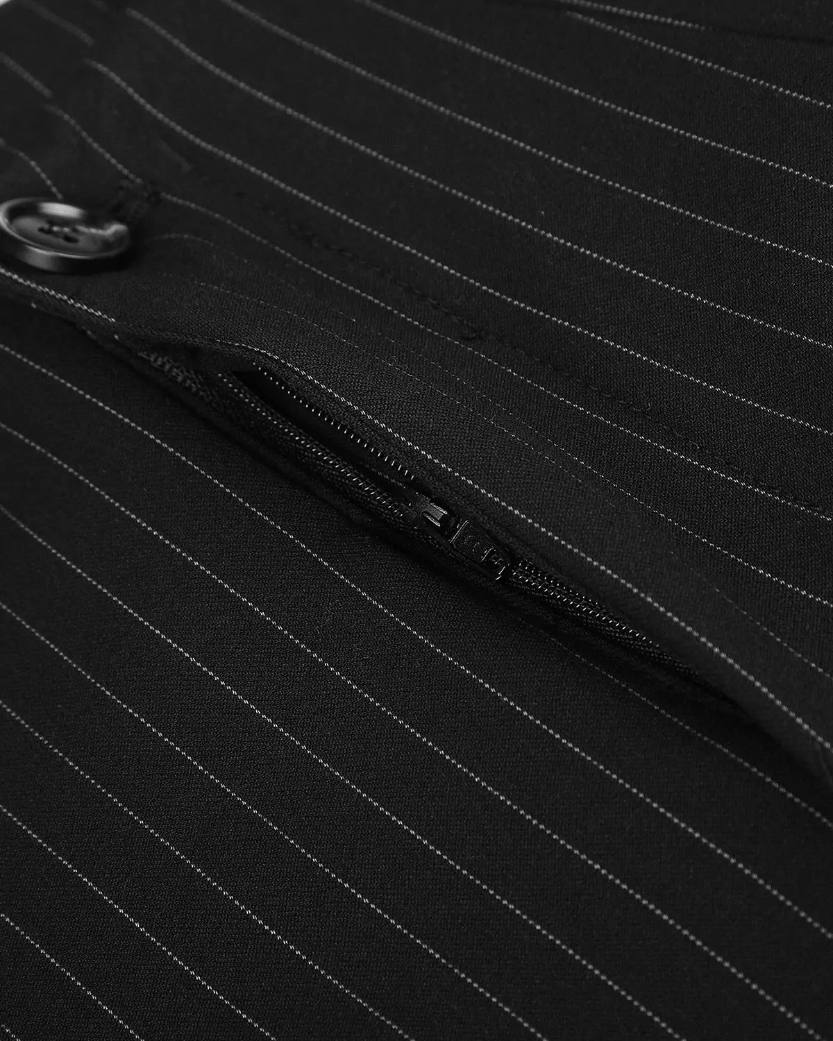Pinstripe Pleated Barrel Tailored Pants | Inflation Streetwear - Image 11