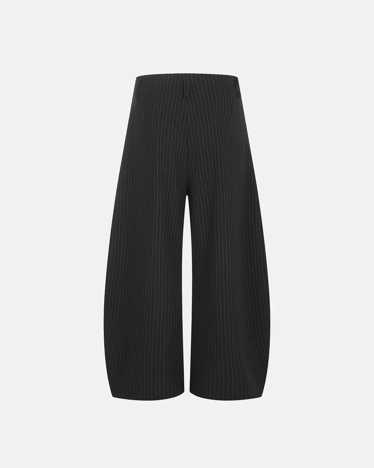 Pinstripe Pleated Barrel Tailored Pants | Inflation Streetwear - Image 7