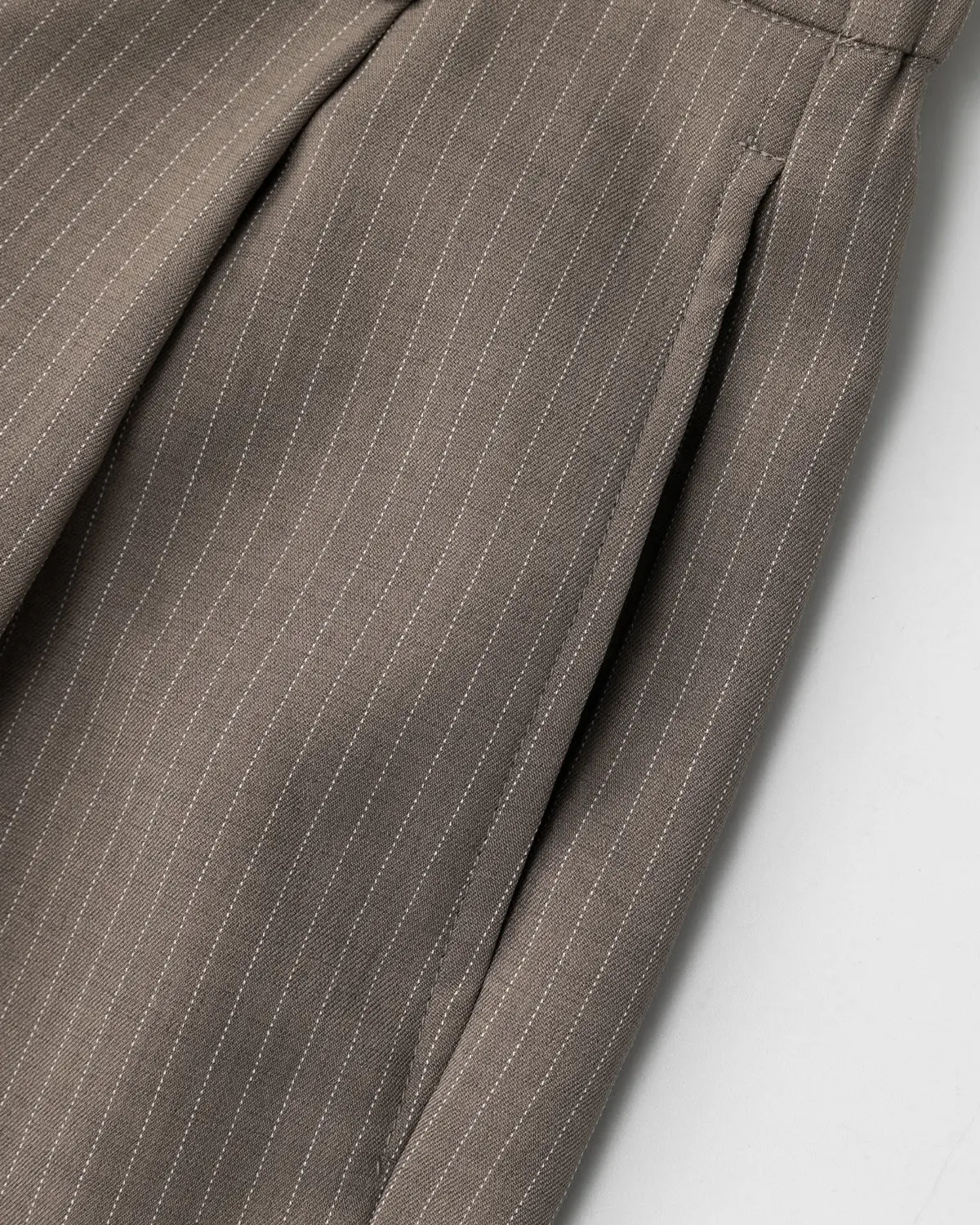 Pinstripe Pleated Tailored Shorts | Inflation Streetwear - Image 10
