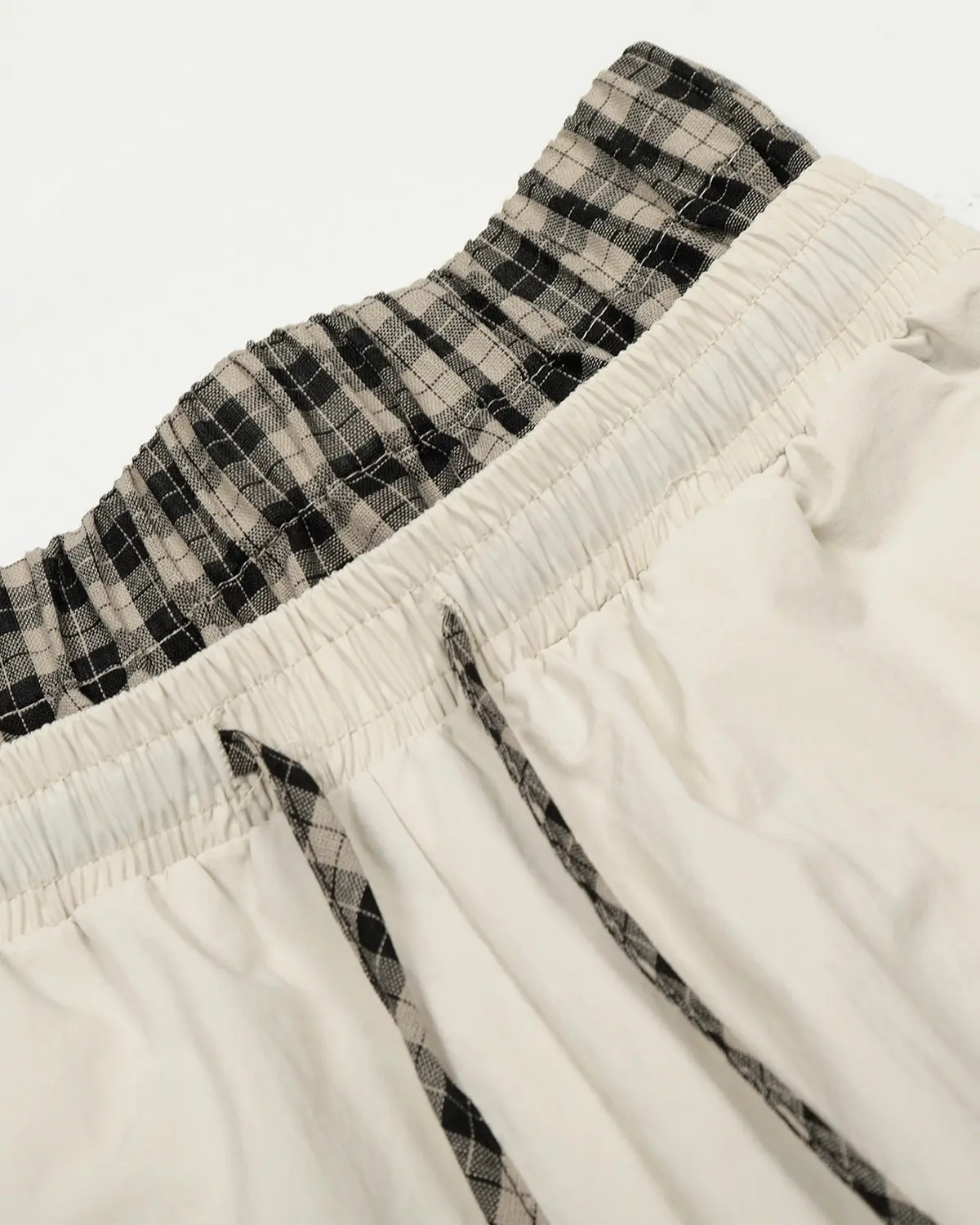 Plaid Double Waist Baggy Track Pants | Inflation Streetwear - Image 4
