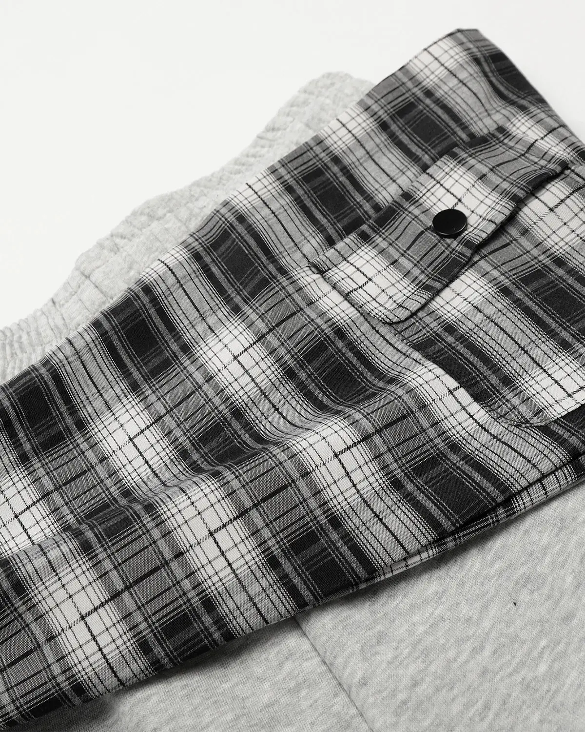 Plaid Layered Baggy Sweatpants | Inflation Streetwear - Image 5