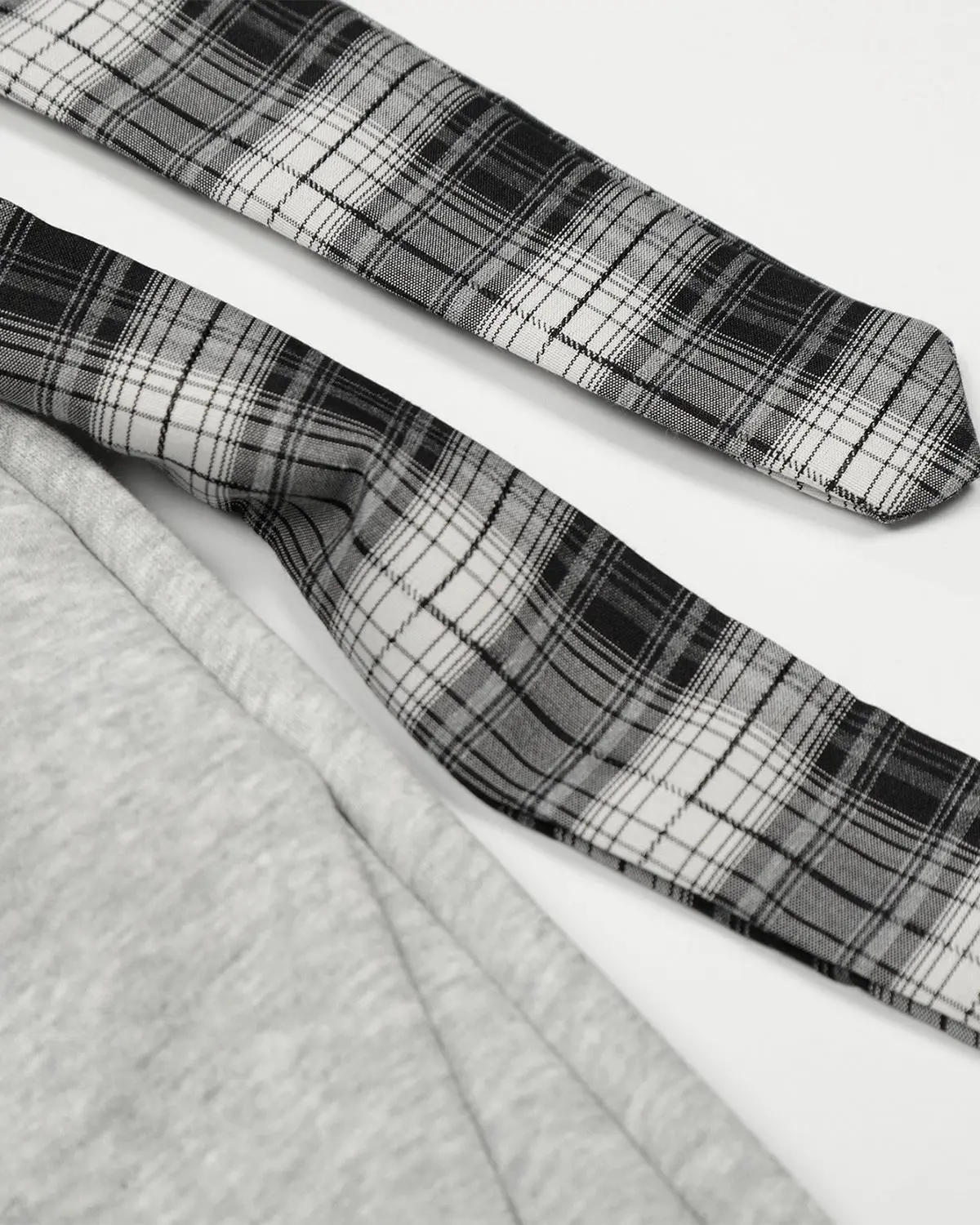 Plaid Layered Baggy Sweatpants | Inflation Streetwear - Image 8
